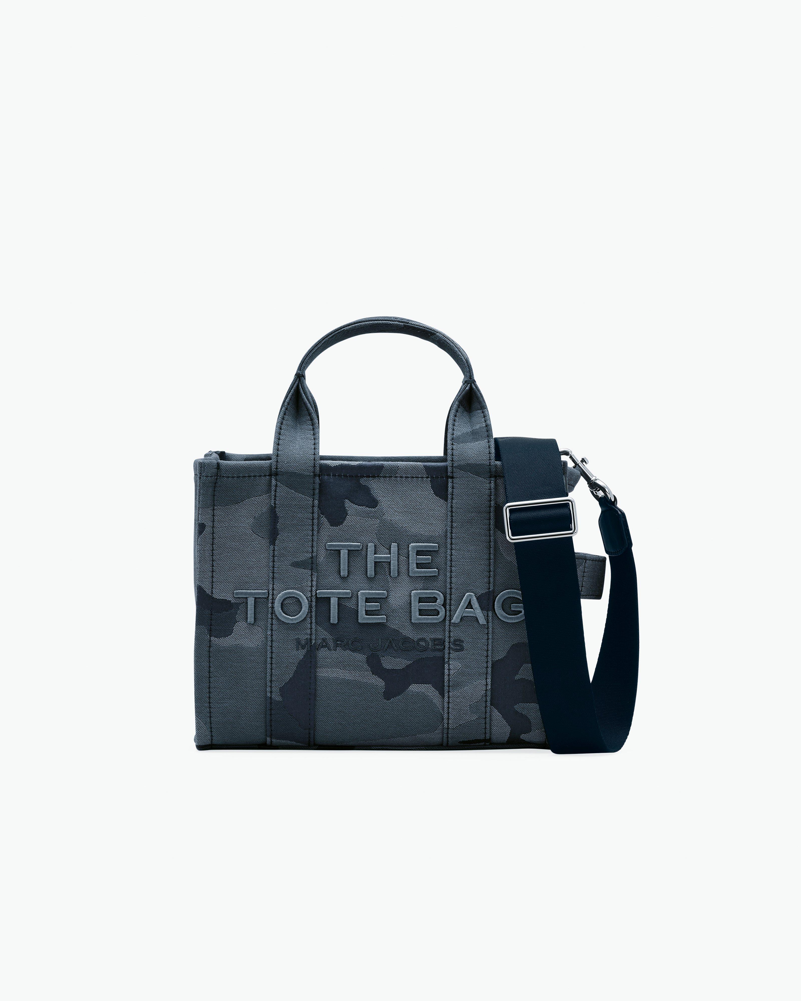 MARC JACOBS Marc Jacobs The Camo Jacquard Small Tote Bag in Blue Multi