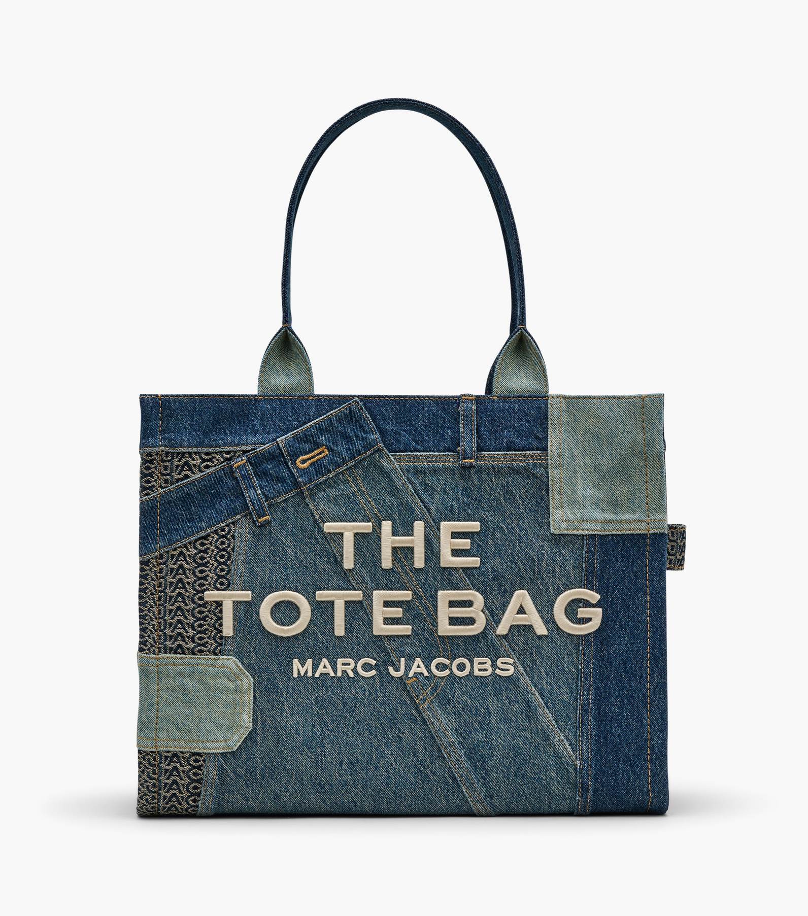 THE DECONSTRUCTED DENIM TOTE BAG LARGE
