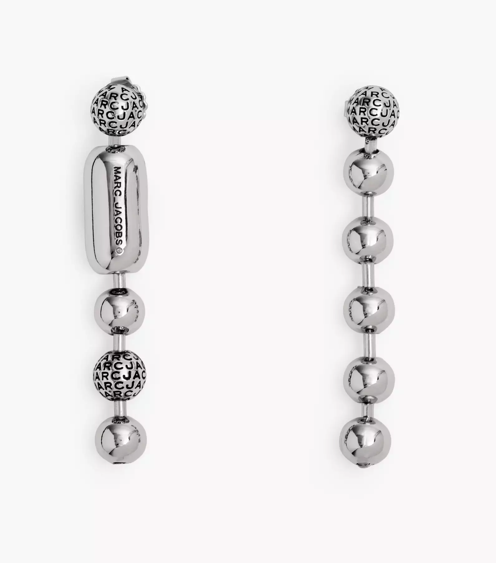 Marc Jacobs Monogram chain-link earrings, Silver