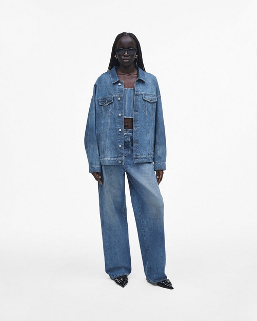 Crystal Denim Oversized Jean | Marc Jacobs | Official Site