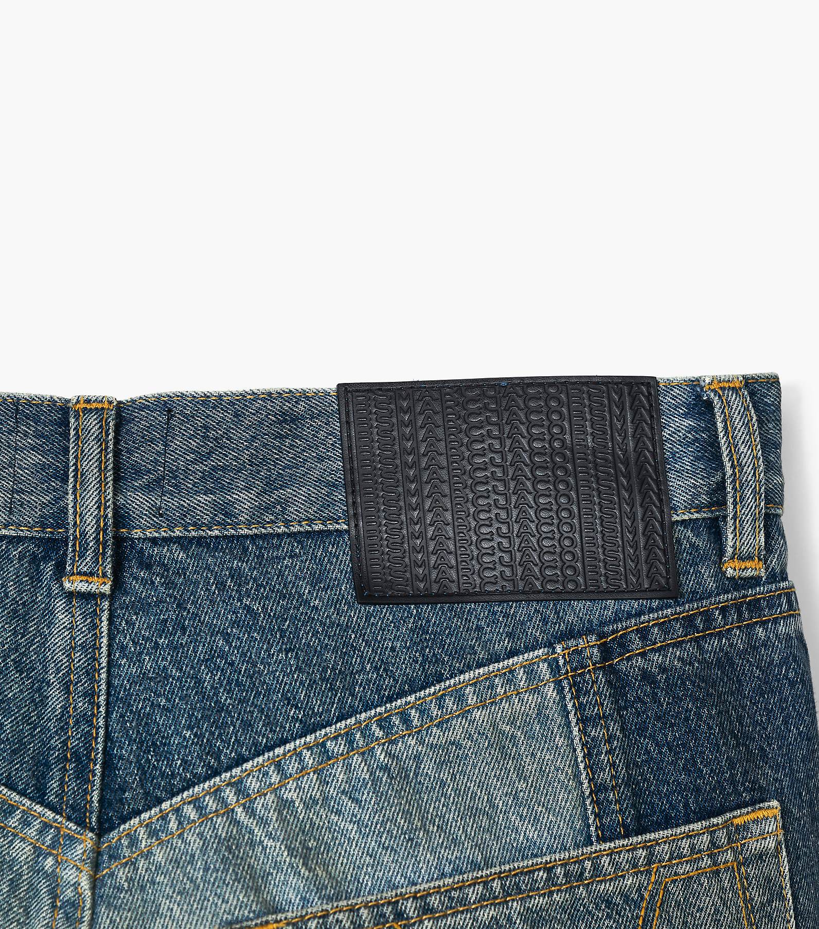 Patchwork Denim Cropped Flare Jean(null)