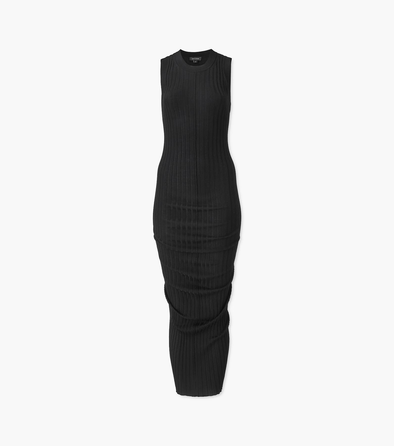 Fine Ribbed Merino Twisted Dress(null)