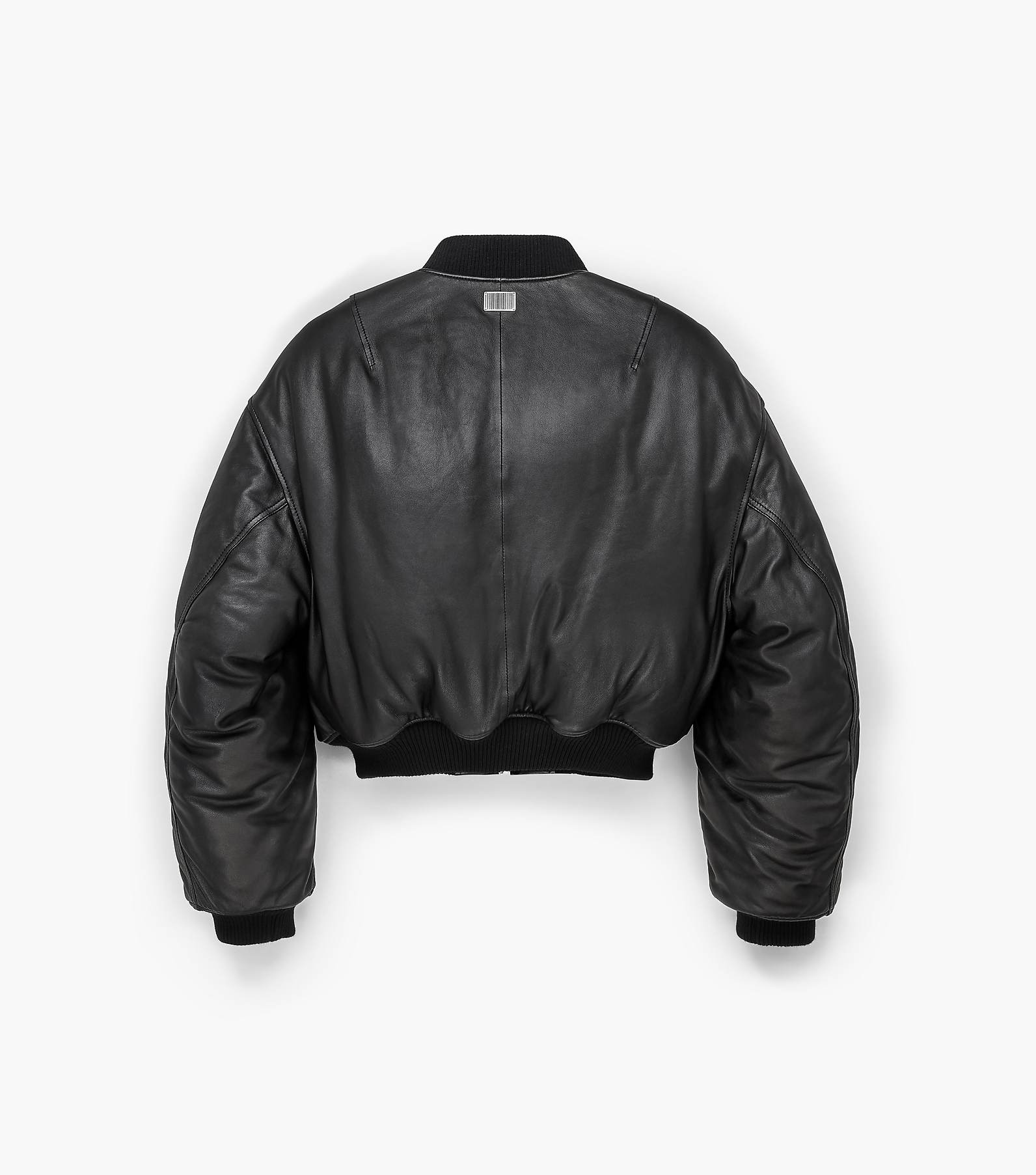 Puffy Leather Bomber(null)