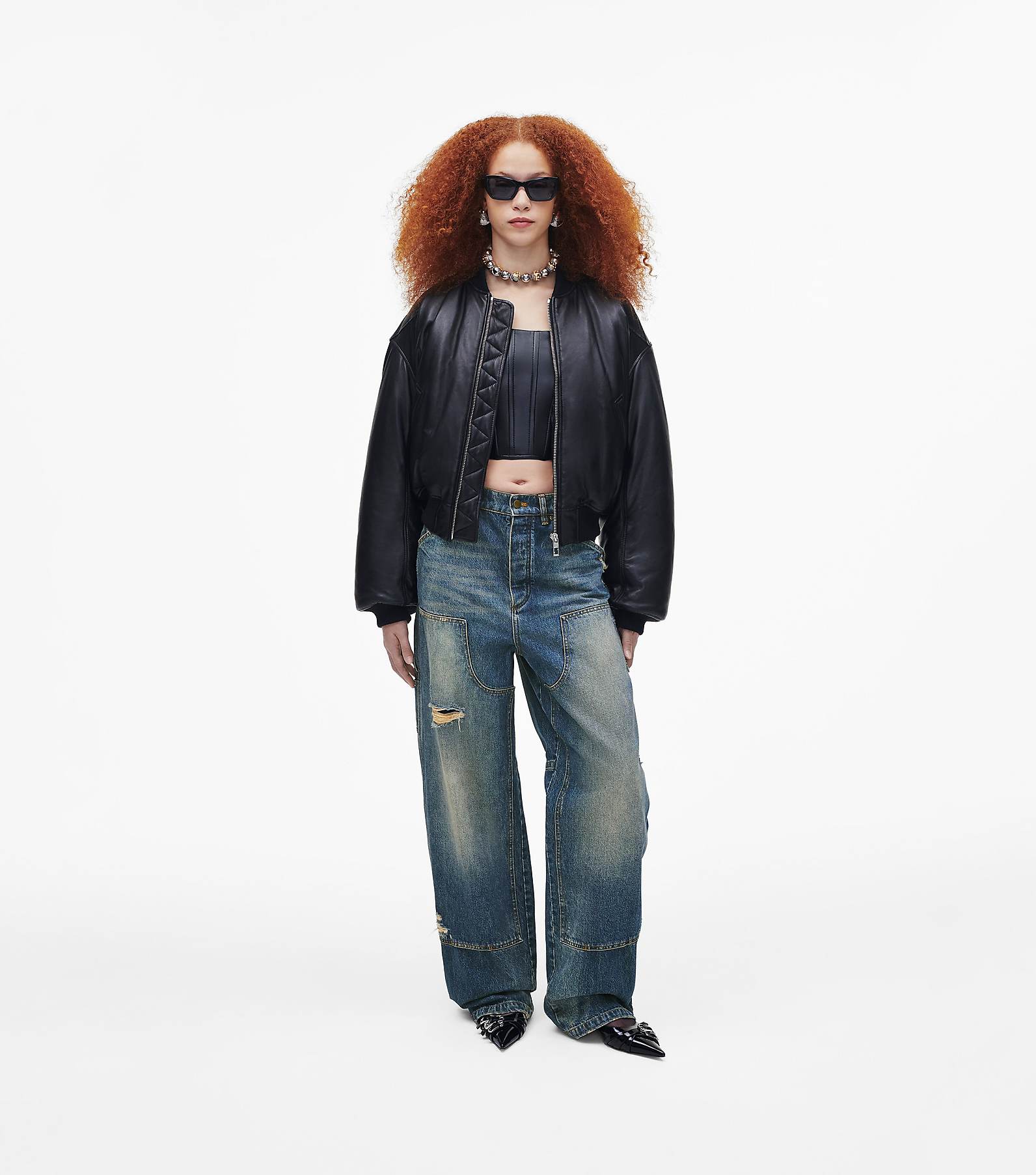 Puffy Leather Bomber | Marc Jacobs | Official Site