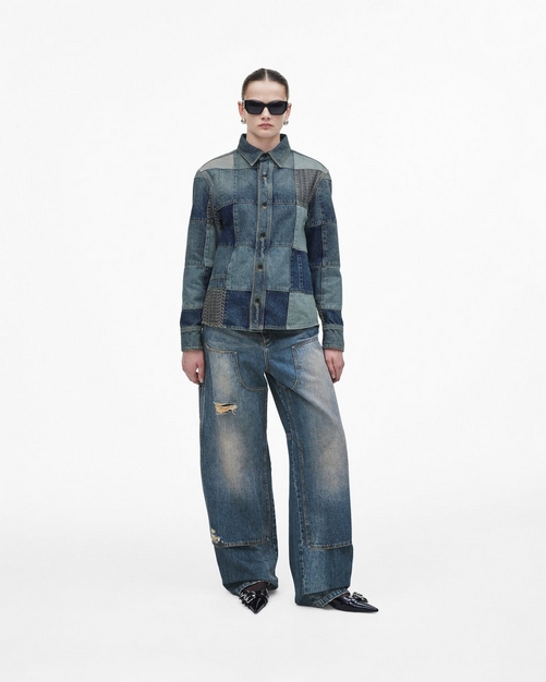 Patchwork Denim Shirt