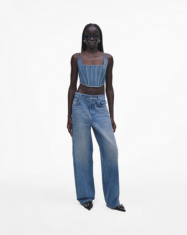 Crystal Denim Oversized Jean | Marc Jacobs | Official Site Crystal Denim Oversized Jean | Marc Jacobs | Official Site