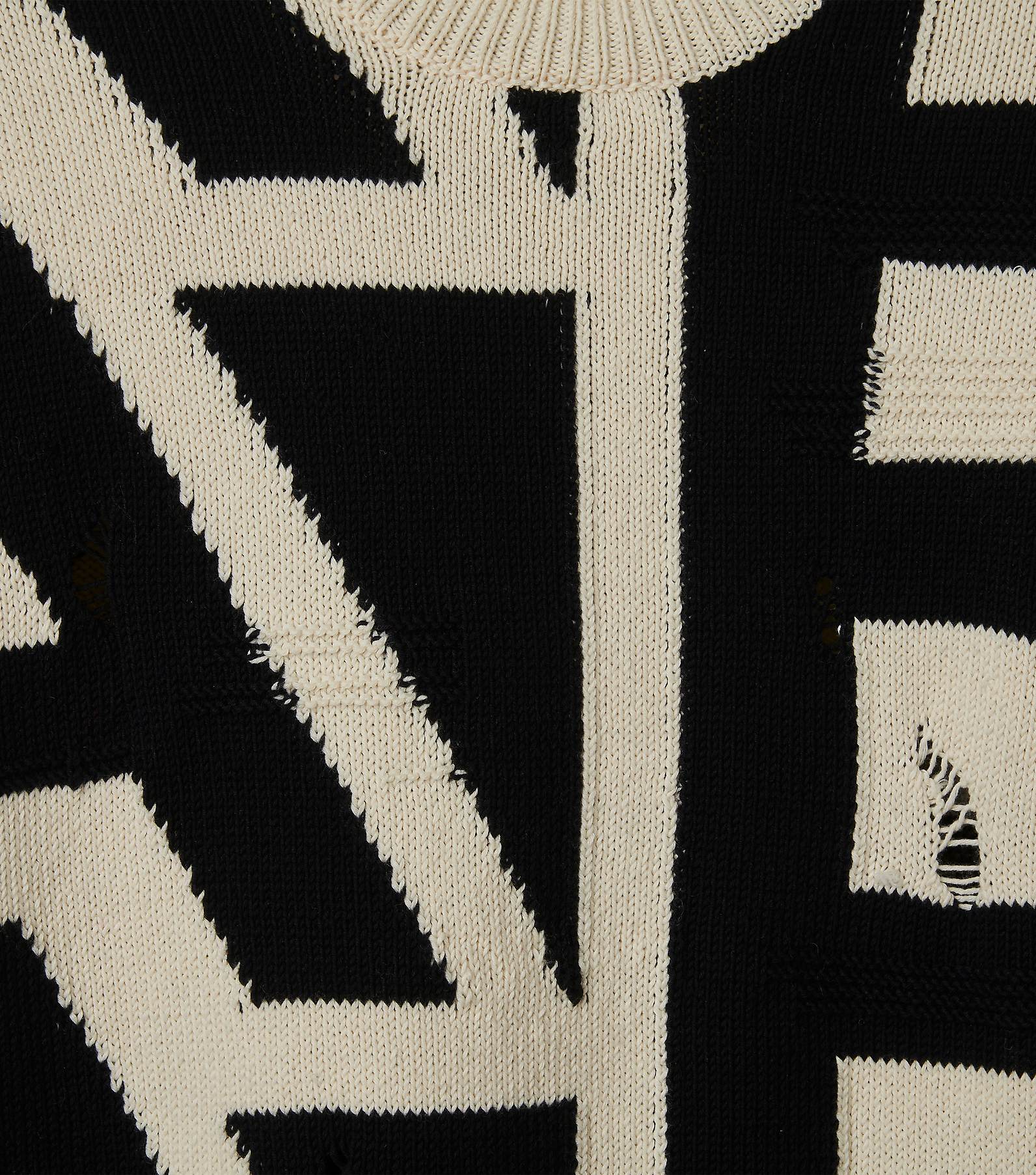 Distressed Monogram Oversize Sweater | Marc Jacobs | Official Site