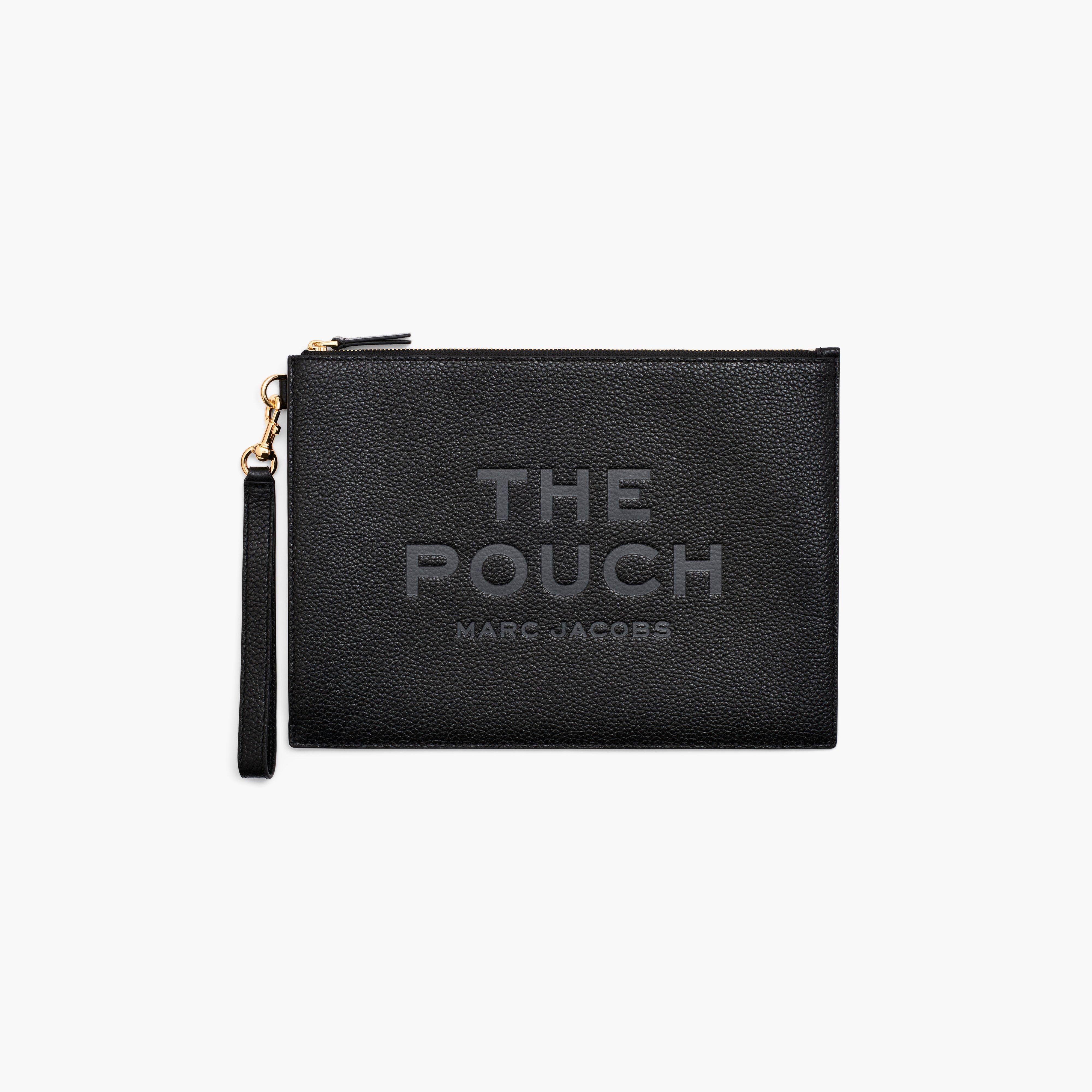 Marc by Marc jacobs The Leather Large Pouch,BLACK