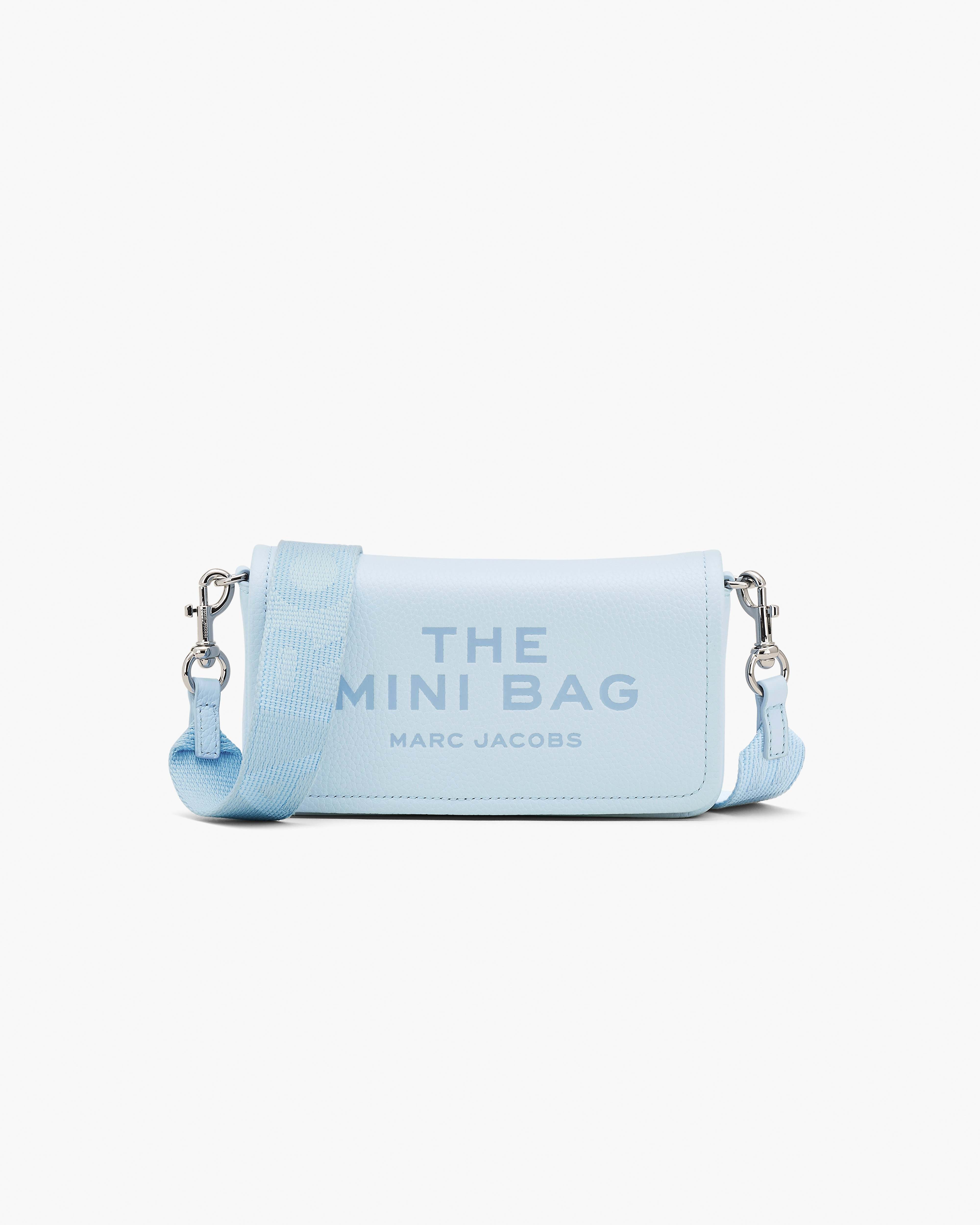 MARC JACOBS Marc Jacobs The Leather Mini Bag in Cloud Blue