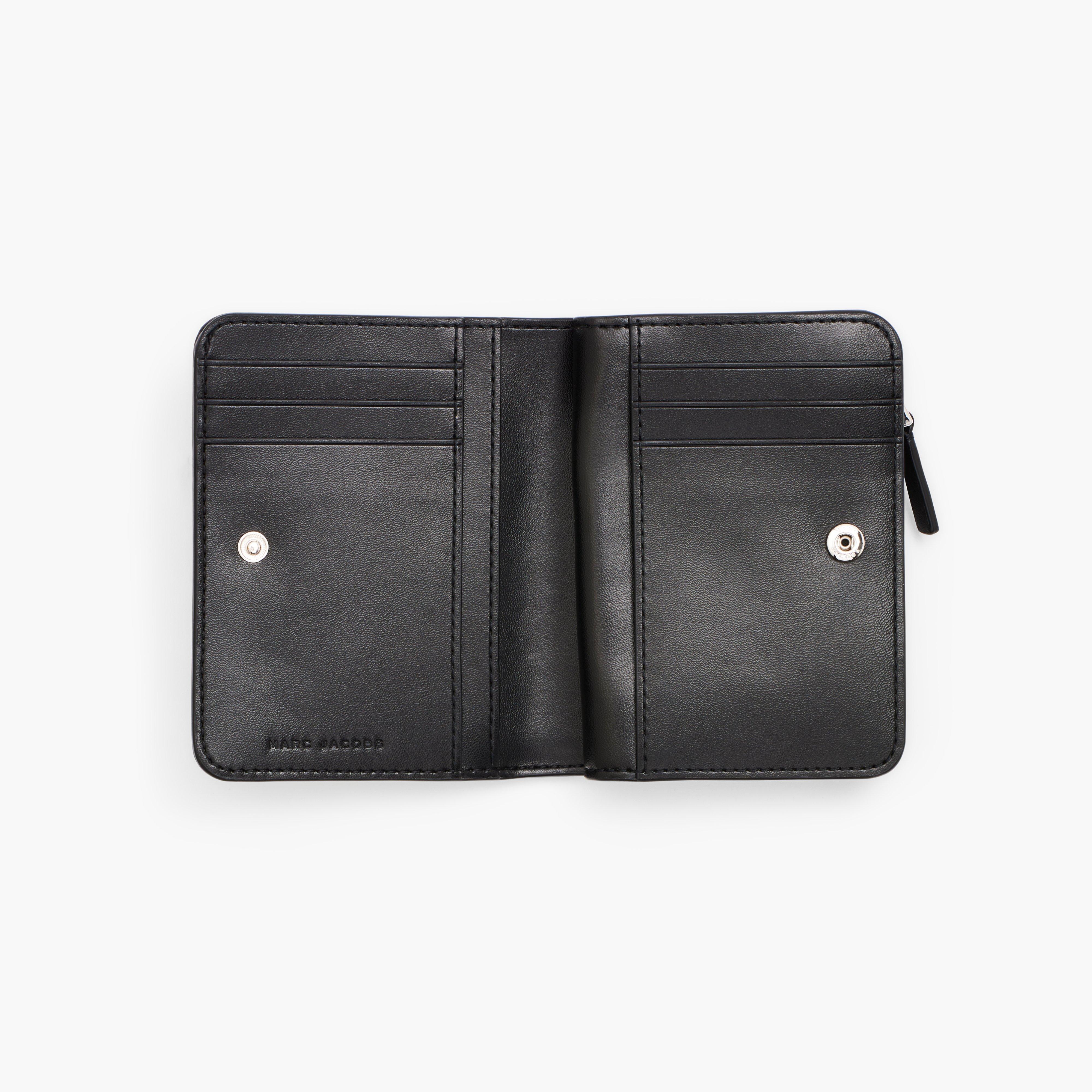 ★人気★ MARC JACOBS ブラック The Leather Mini Compact 財布 Marc Jacobs The Leather Mini Compact Wallet | Neiman Marcus