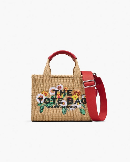 Marc Jacobs 2S5HTT033H03255 関税送料込 ザ エンブロイダード デイジー ウーブン トート バッグ スモール