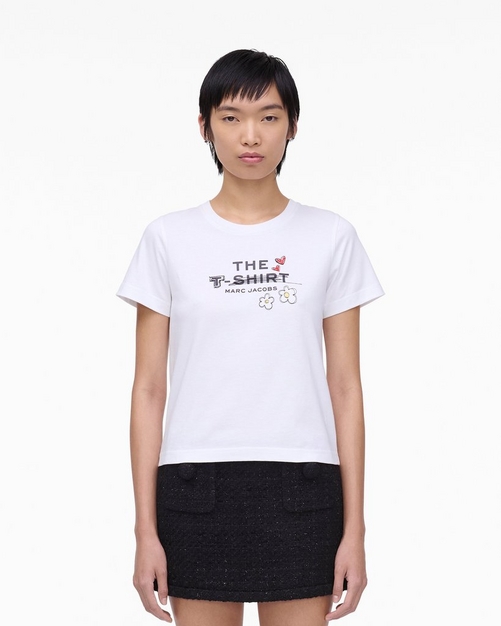 【Marc Jacobs】ドゥードゥル スリム Tシャツ Marc Jacobs Doodle Slim T-Shirt | Neiman Marcus