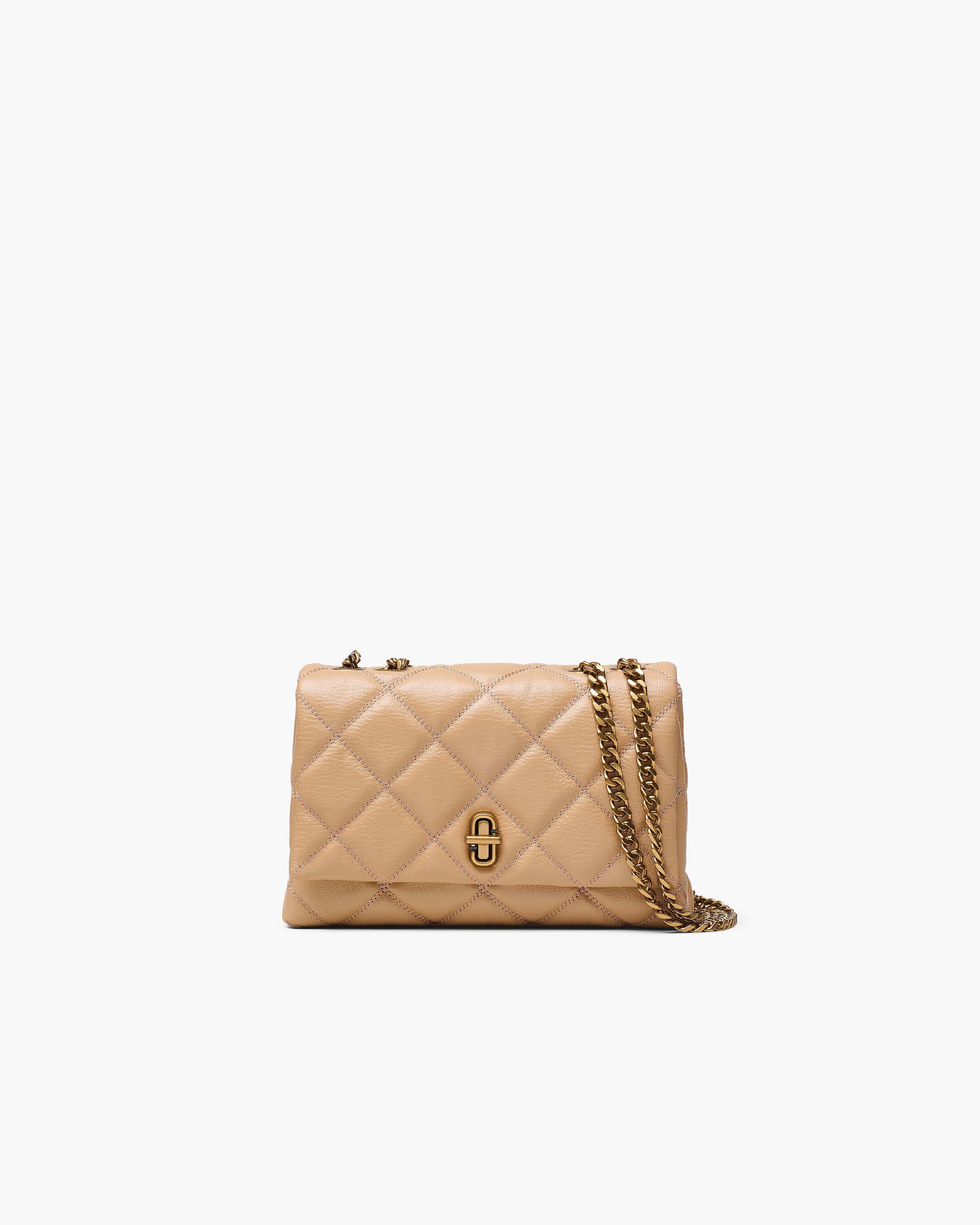MARC JACOBS Marc Jacobs The Quilted Slim Dual Convertible Shoulder Bag in Camel