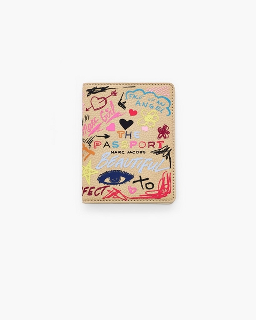 The Punk Scribble Passport Case
