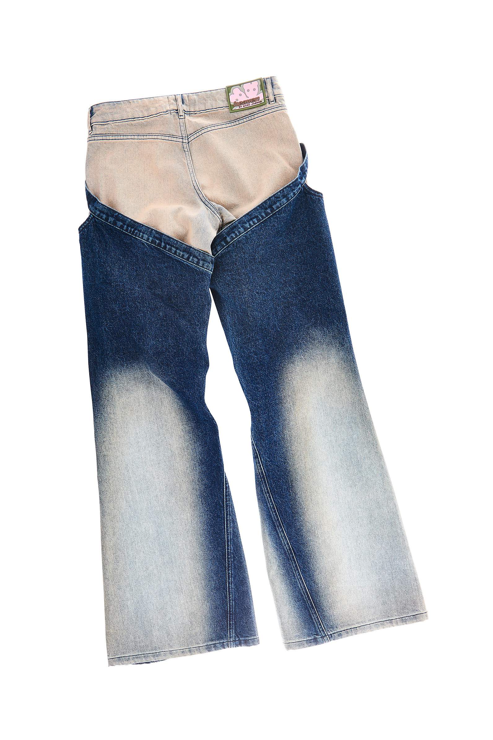 Marc Jacobs Blue 'The Washed Monogram' Jeans