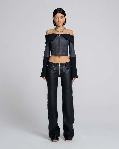 Denim And Rib Top | Marc Jacobs Heaven