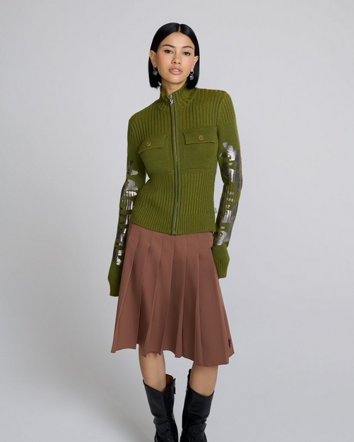 Plated Knit Zip Up | Marc Jacobs Heaven