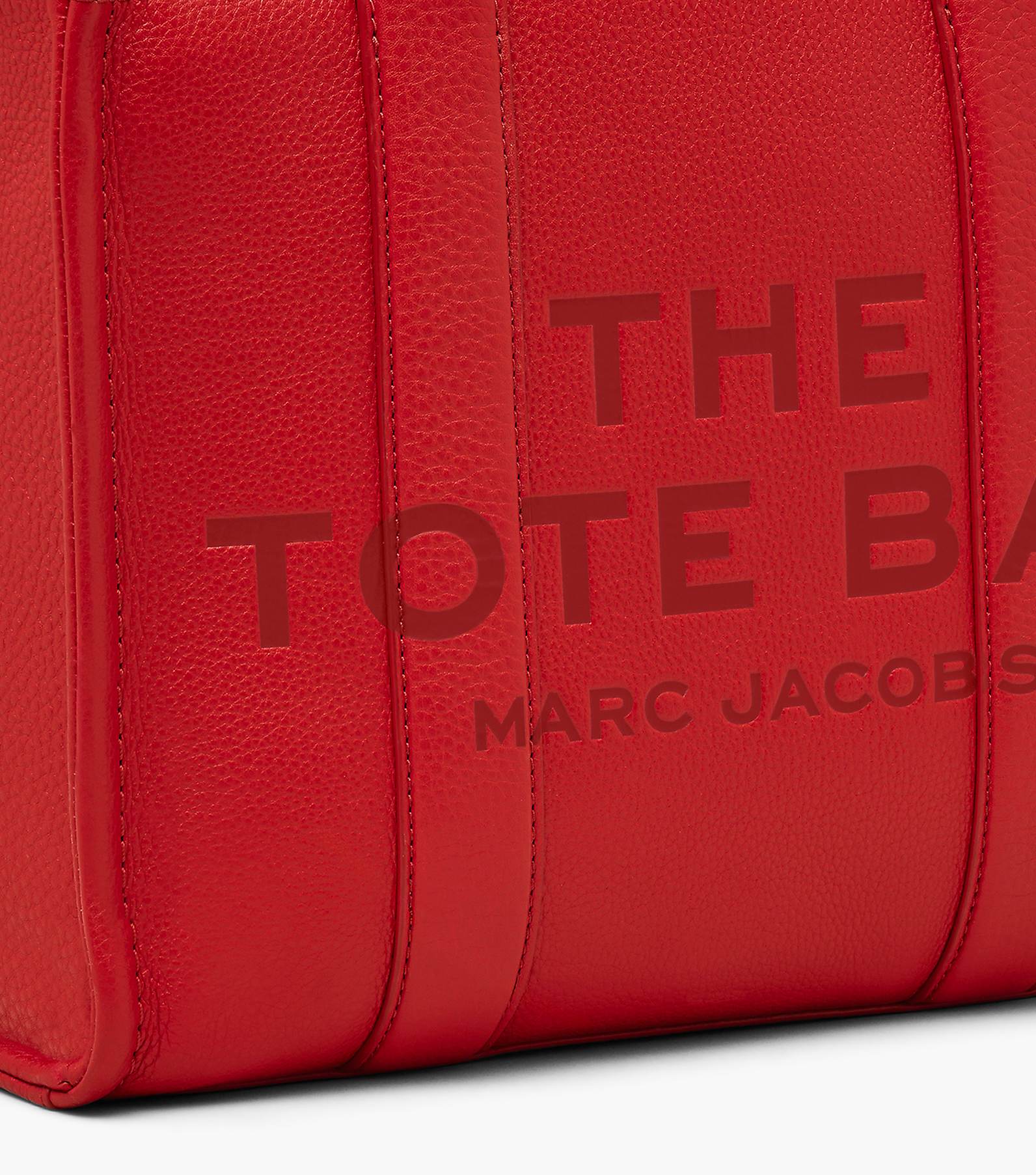 The Tote Bag Mujer  The Leather Small Tote Bag Rojo Verdadero