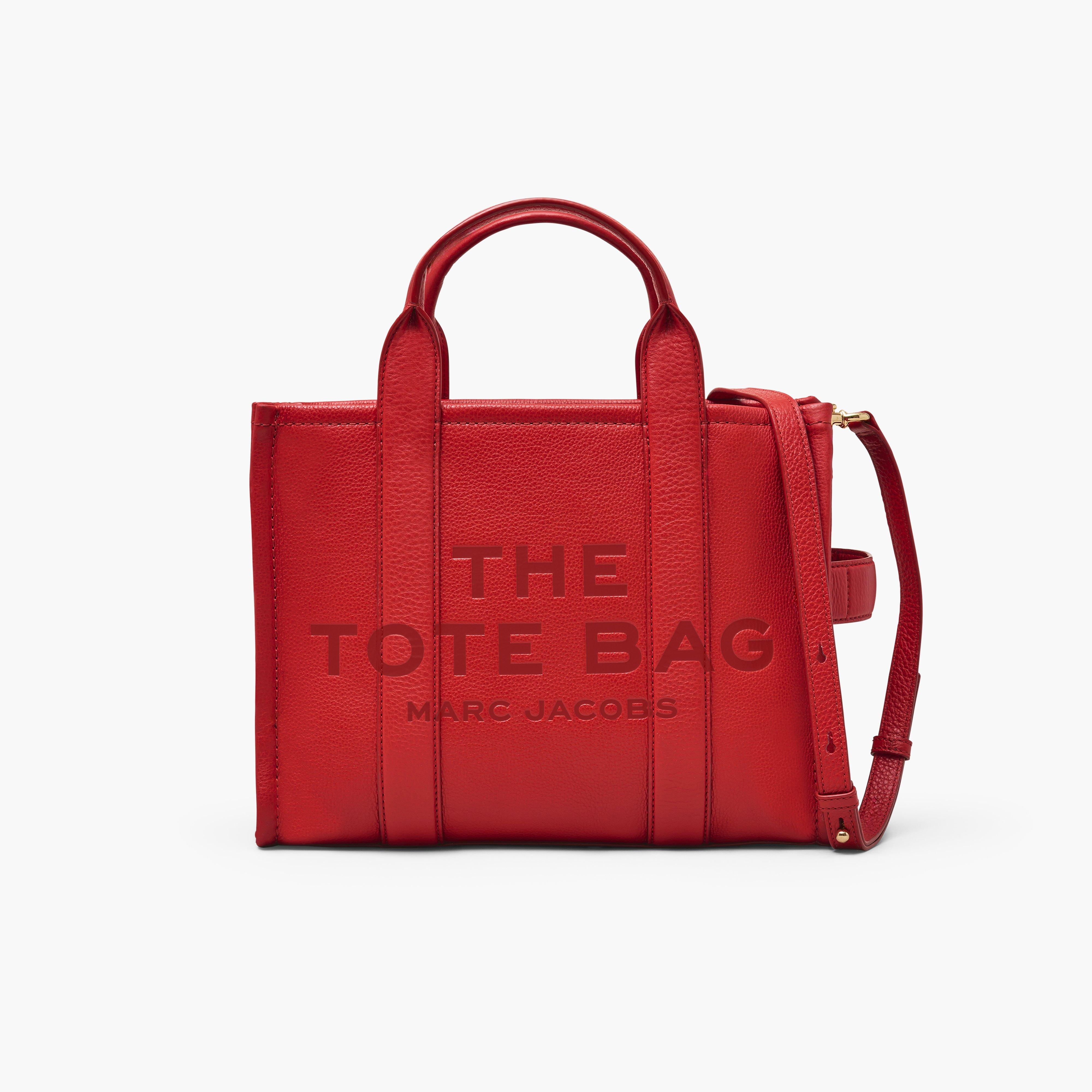 Marc by Marc jacobs The Leather Medium Tote Bag,TRUE RED