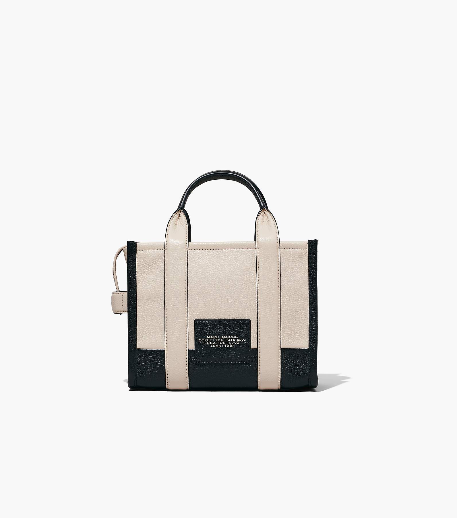 Marc Jacobs The Colorblock Tote Bag Small Beige/Multi in Cotton - US