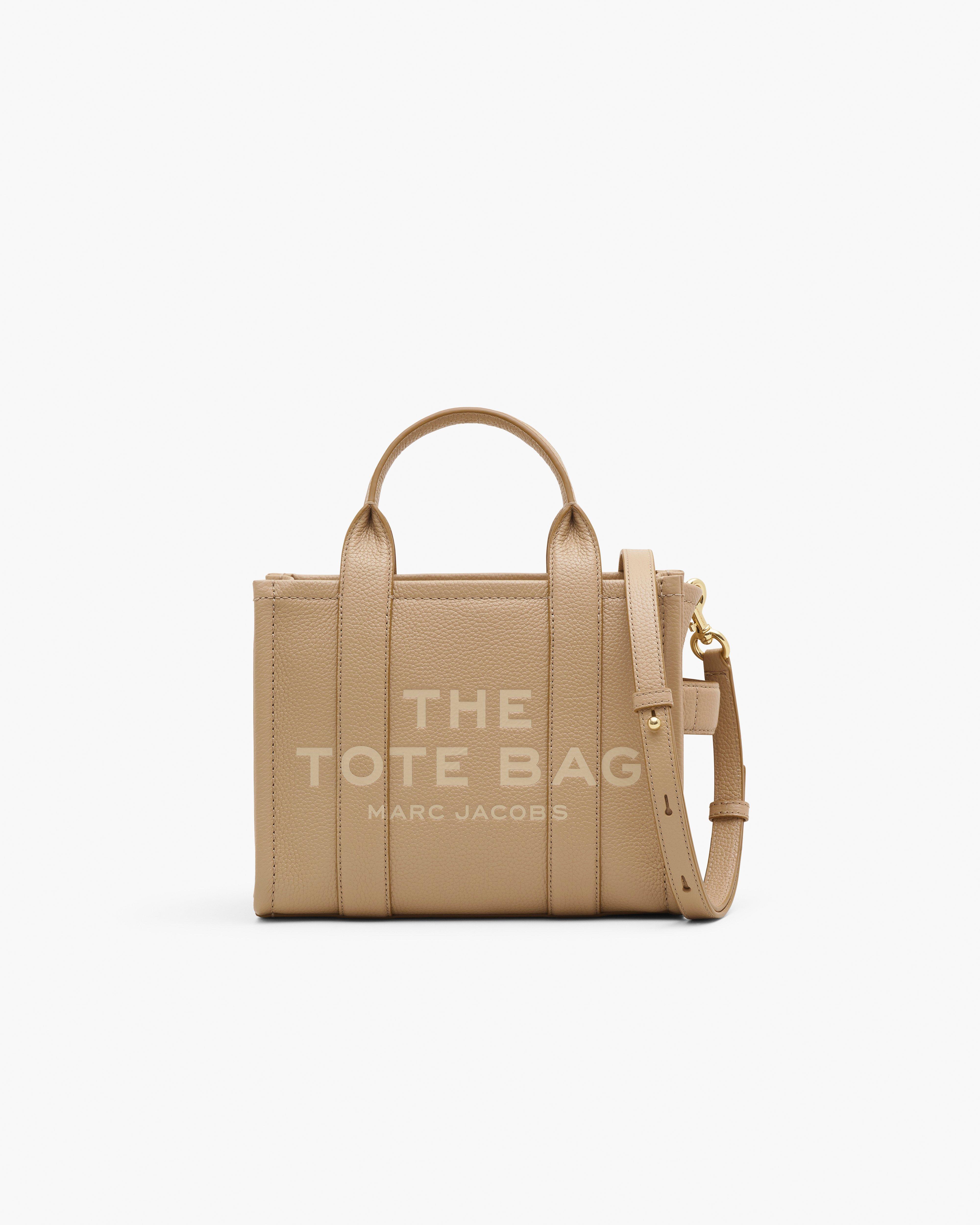 MARC JACOBS Marc Jacobs The Leather Small Tote Bag in Camel