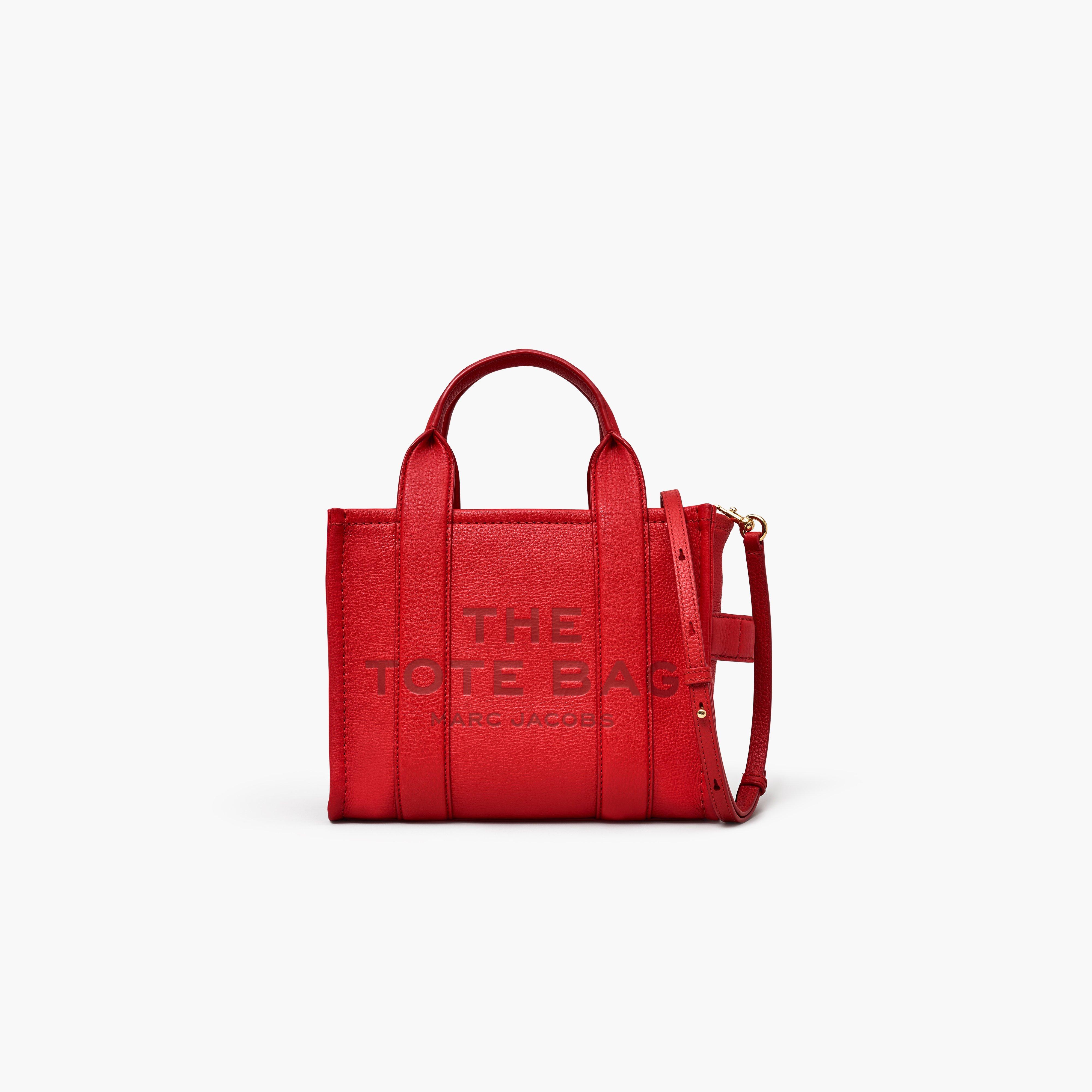Marc by Marc jacobs The Leather Small Tote Bag,TRUE RED