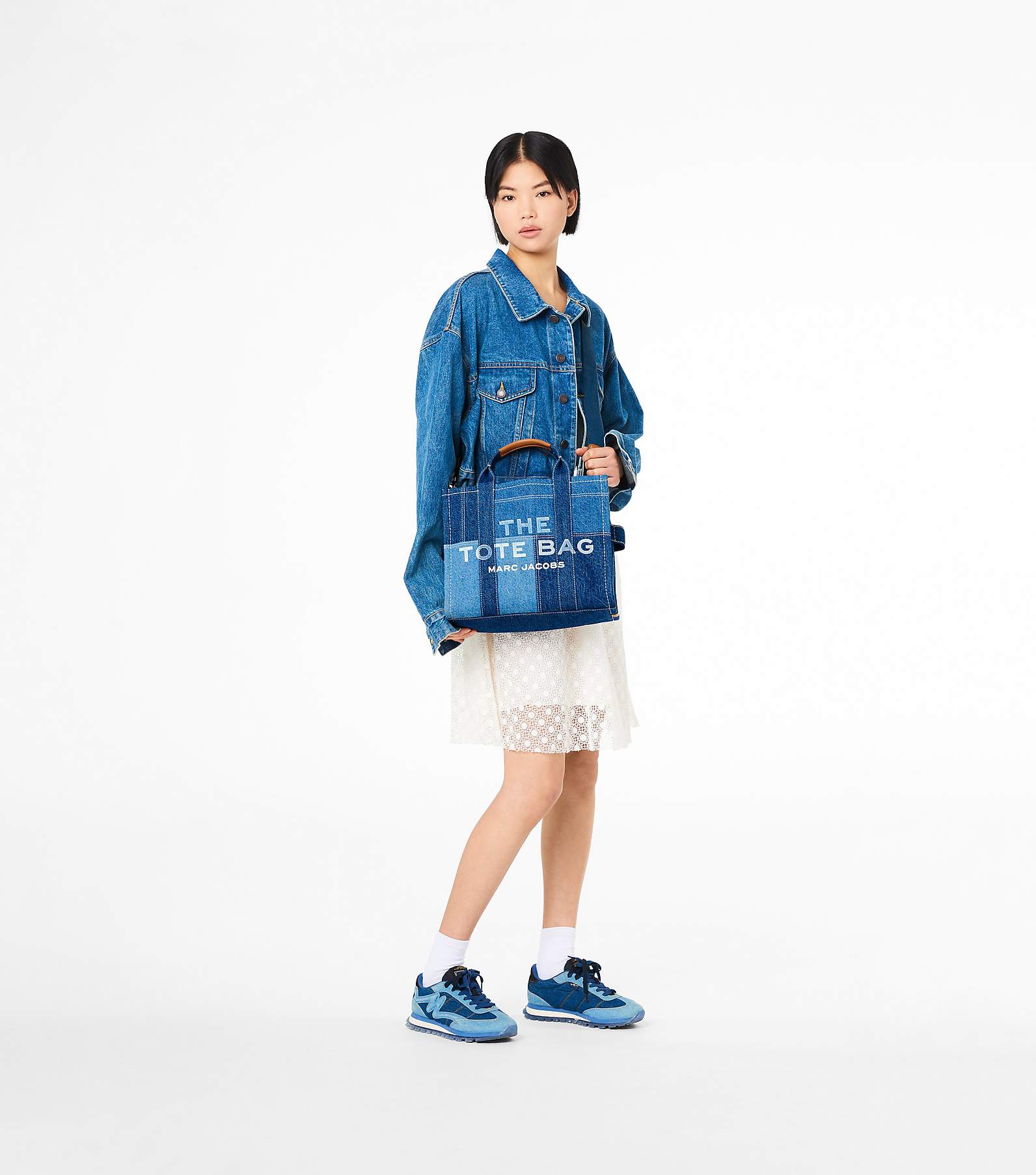 Marc Jacobs Blue The Denim Small Tote Bag