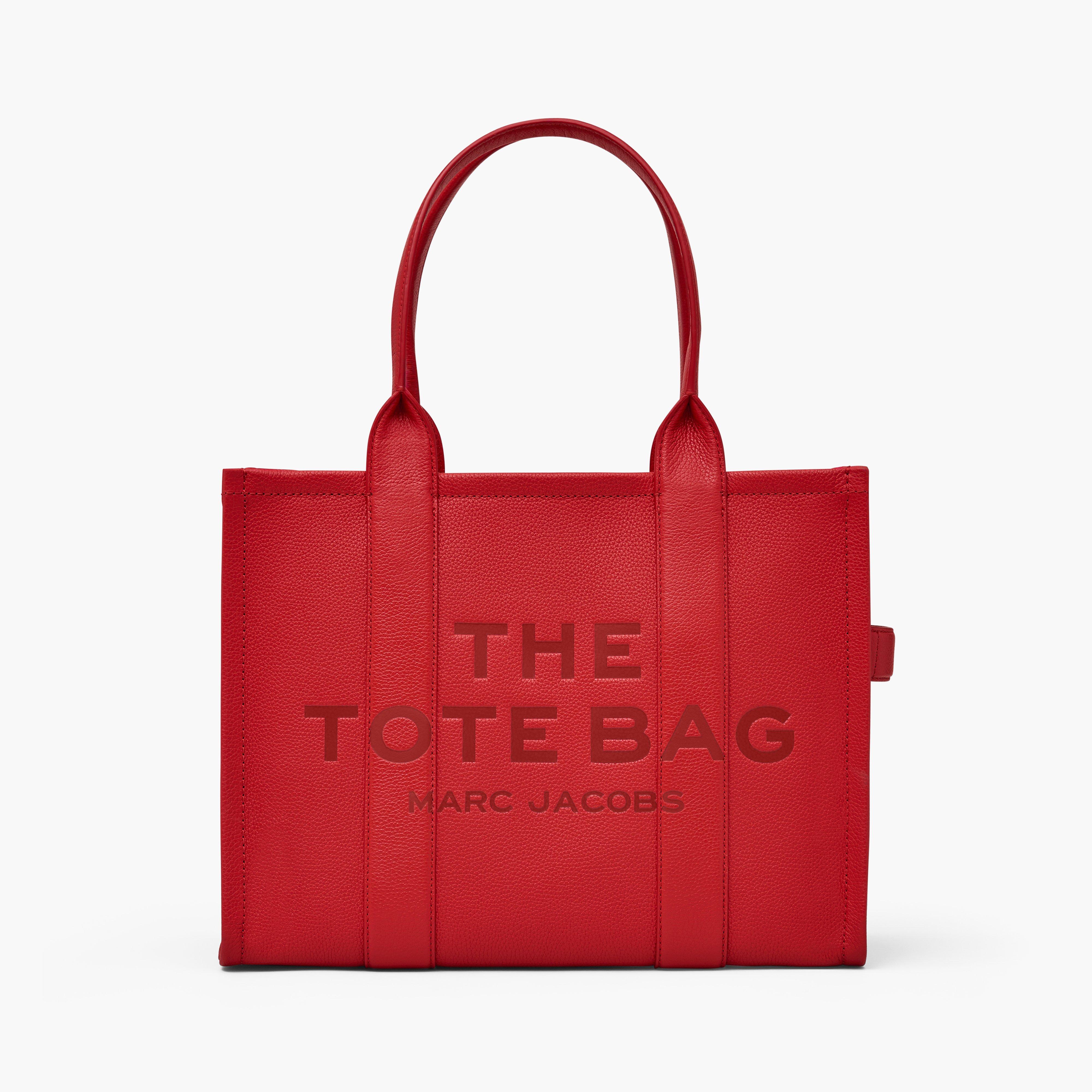 Marc by Marc jacobs The Leather Large Tote Bag,TRUE RED