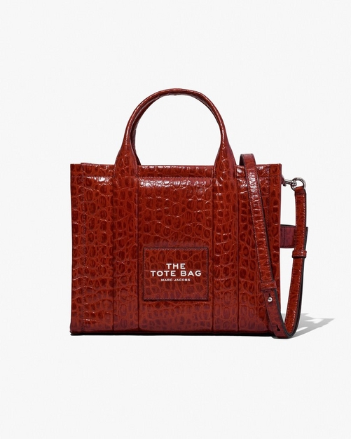 The Croc-Embossed Medium Tote Bag | Marc Jacobs | Official Site