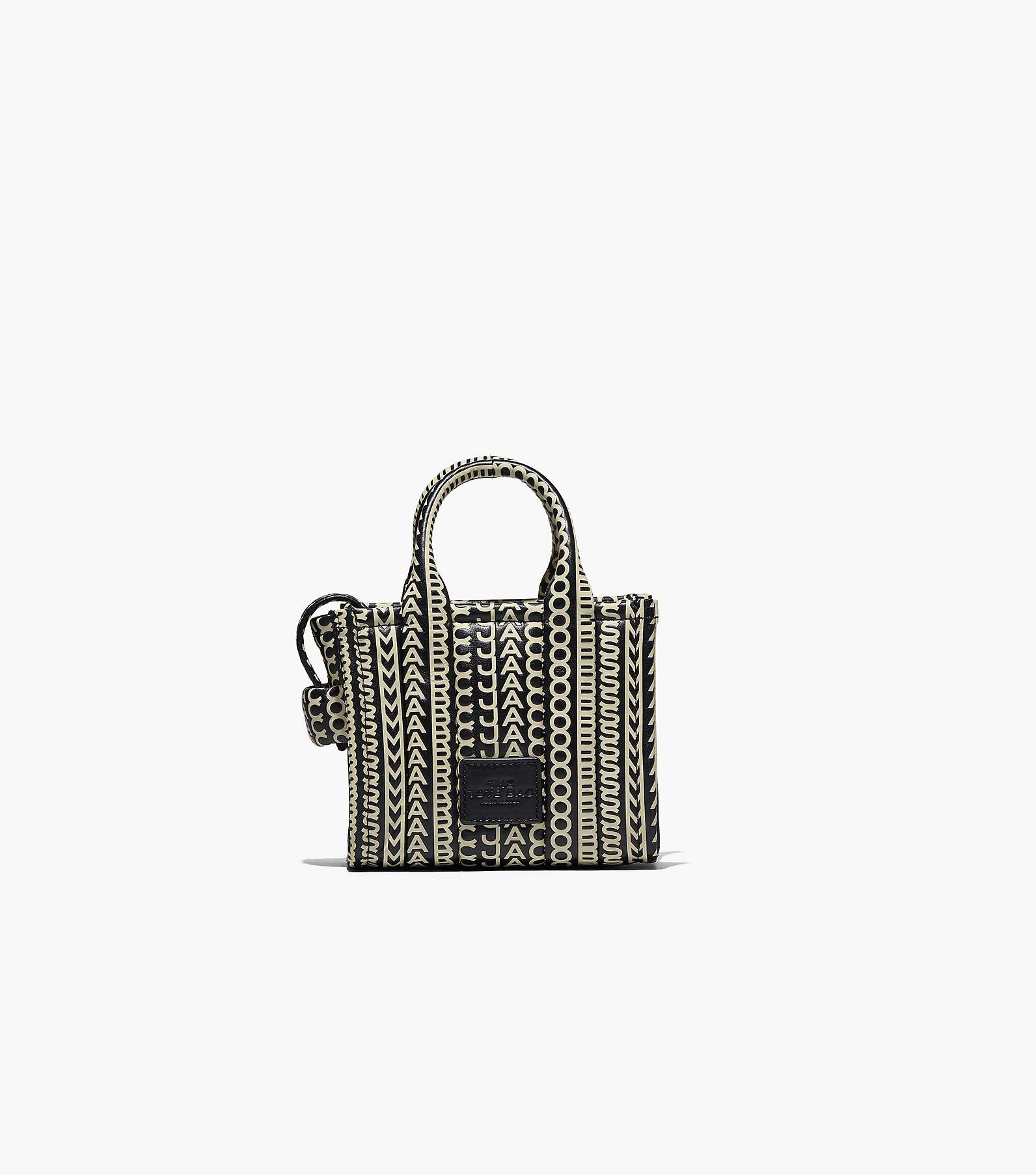 T Monogram Embossed Metallic Mini Tote: Women's Handbags