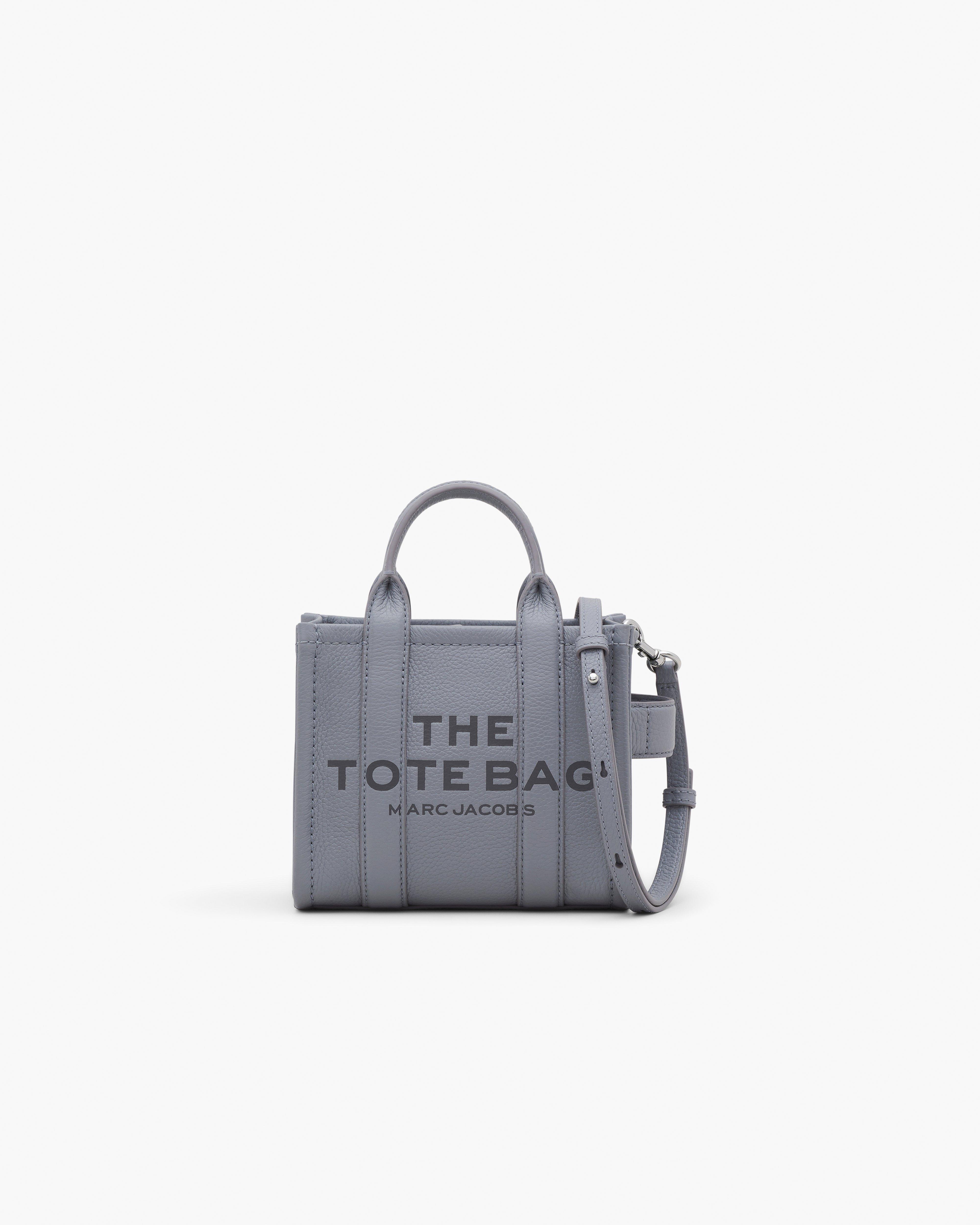 MARC JACOBS Marc Jacobs The Leather Crossbody Tote Bag in Wolf Grey