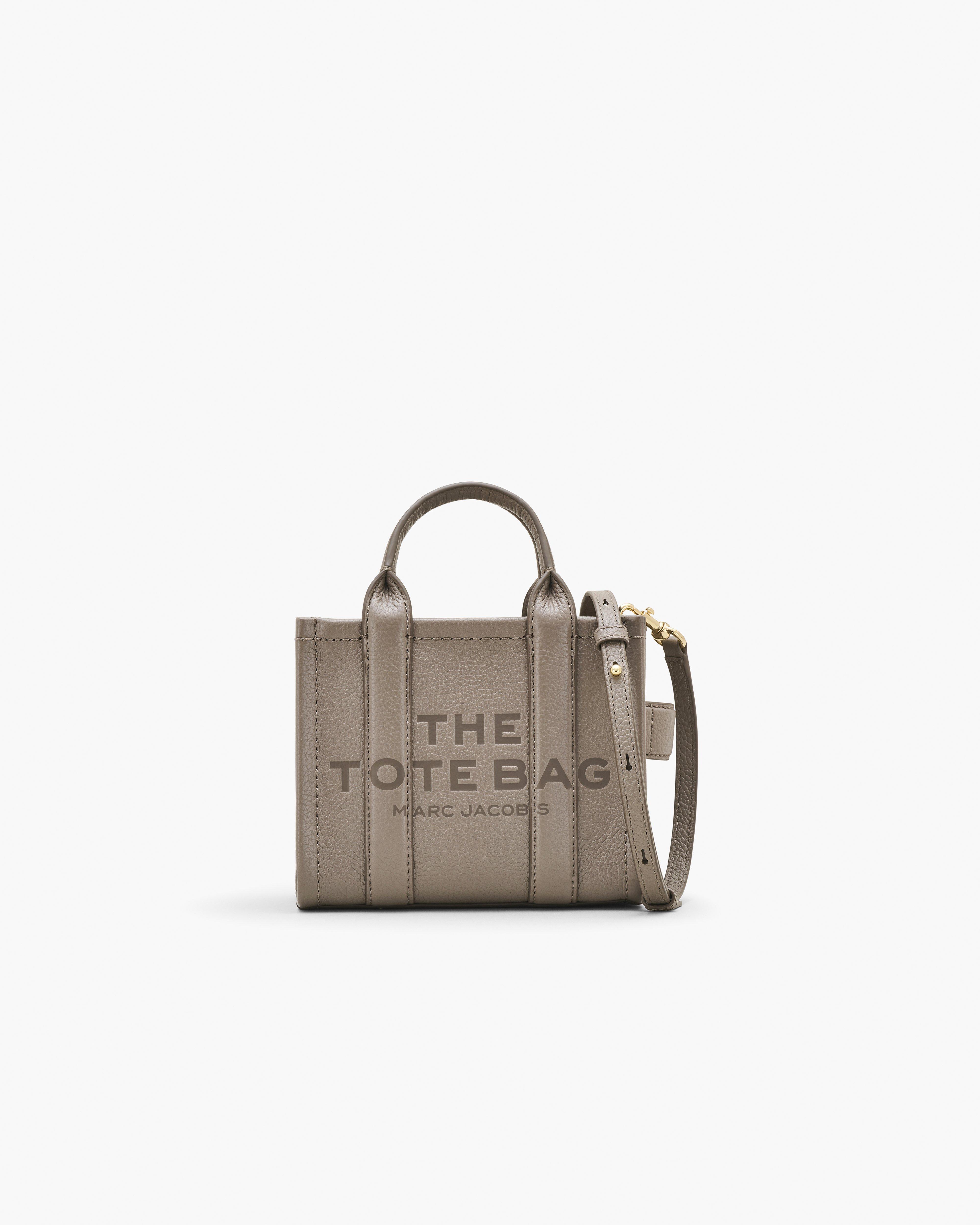 MARC JACOBS Marc Jacobs The Leather Crossbody Tote Bag in Cement