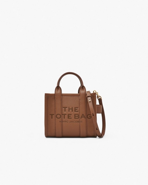 MARC JACOBS レザー ミニ トートバッグ argan oil 212 - メルカリ