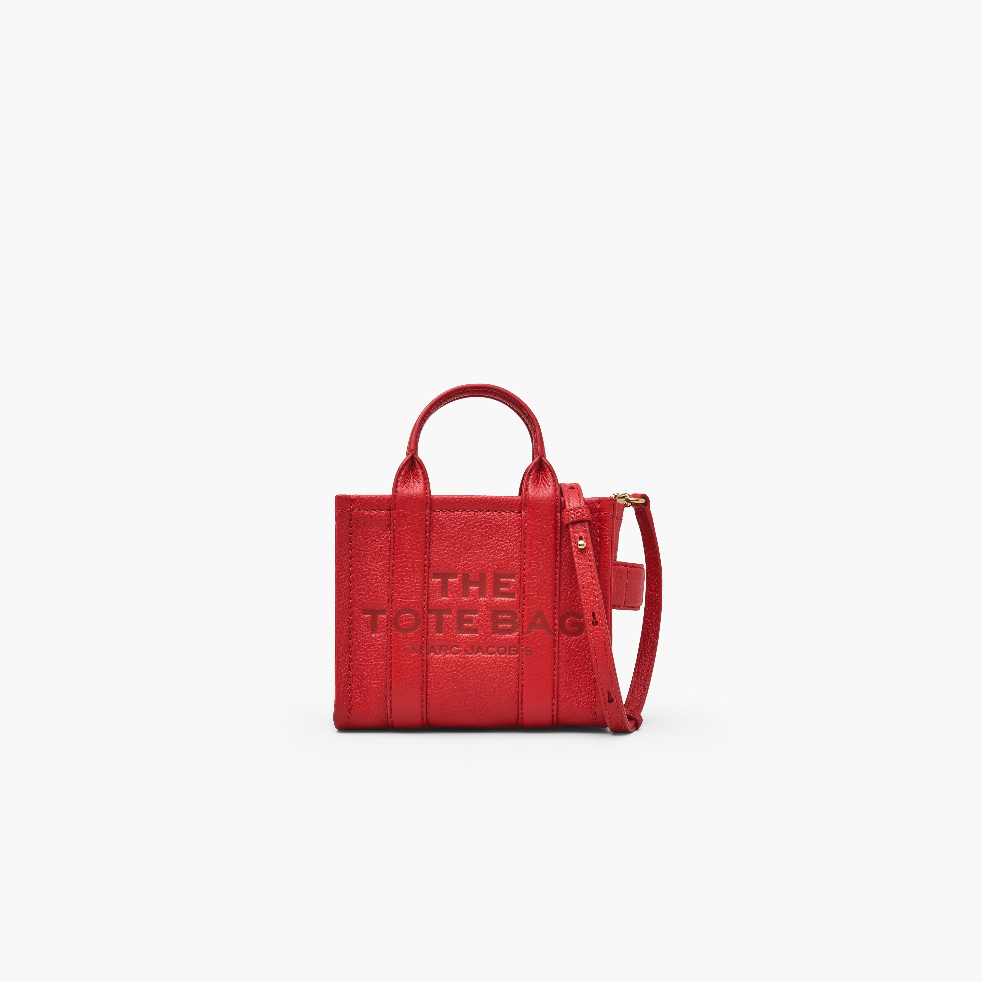 Marc by Marc jacobs The Leather Mini Tote Bag,TRUE RED