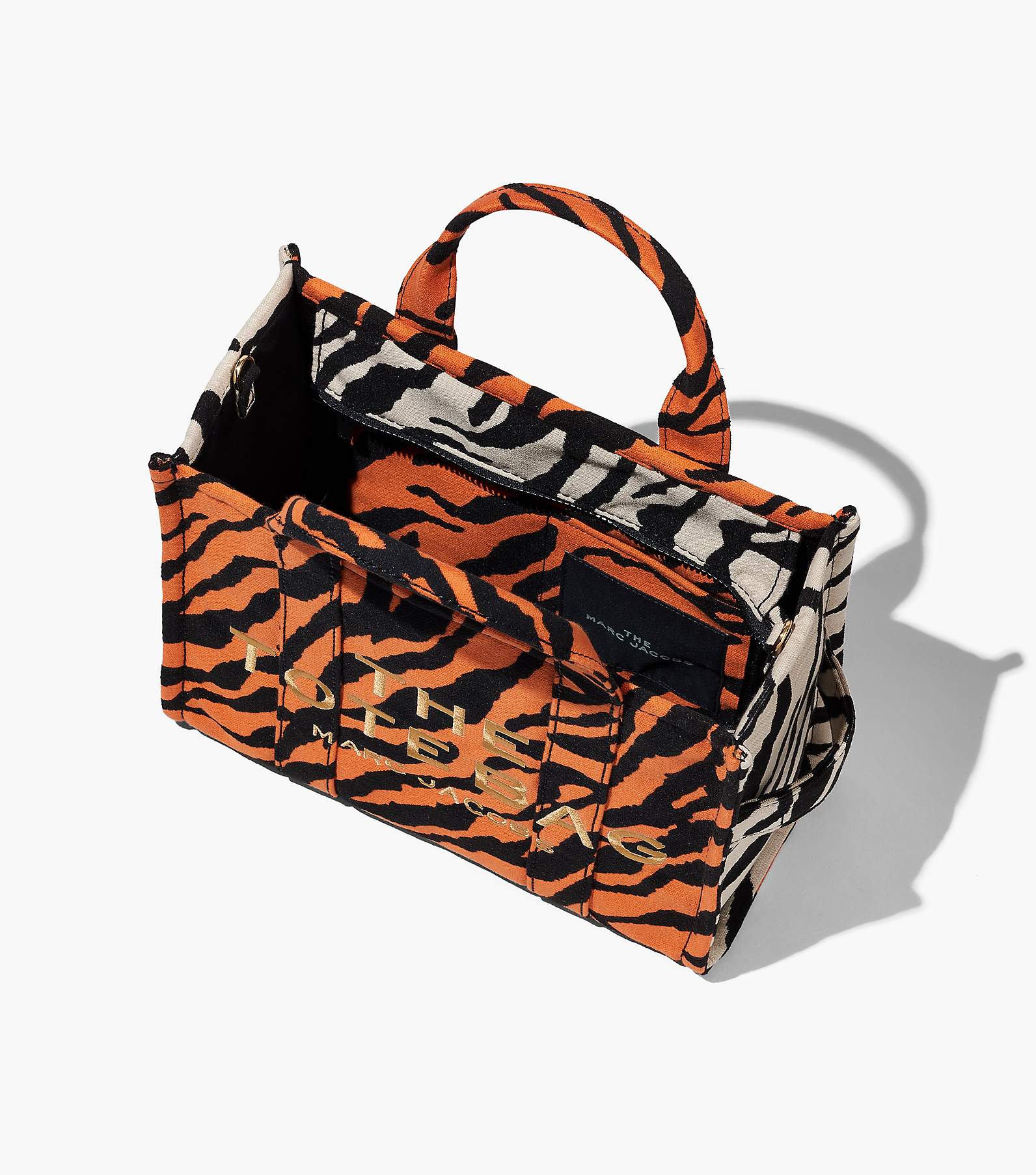 Marc Jacobs Webbed Leopard Bag Strap in Purple