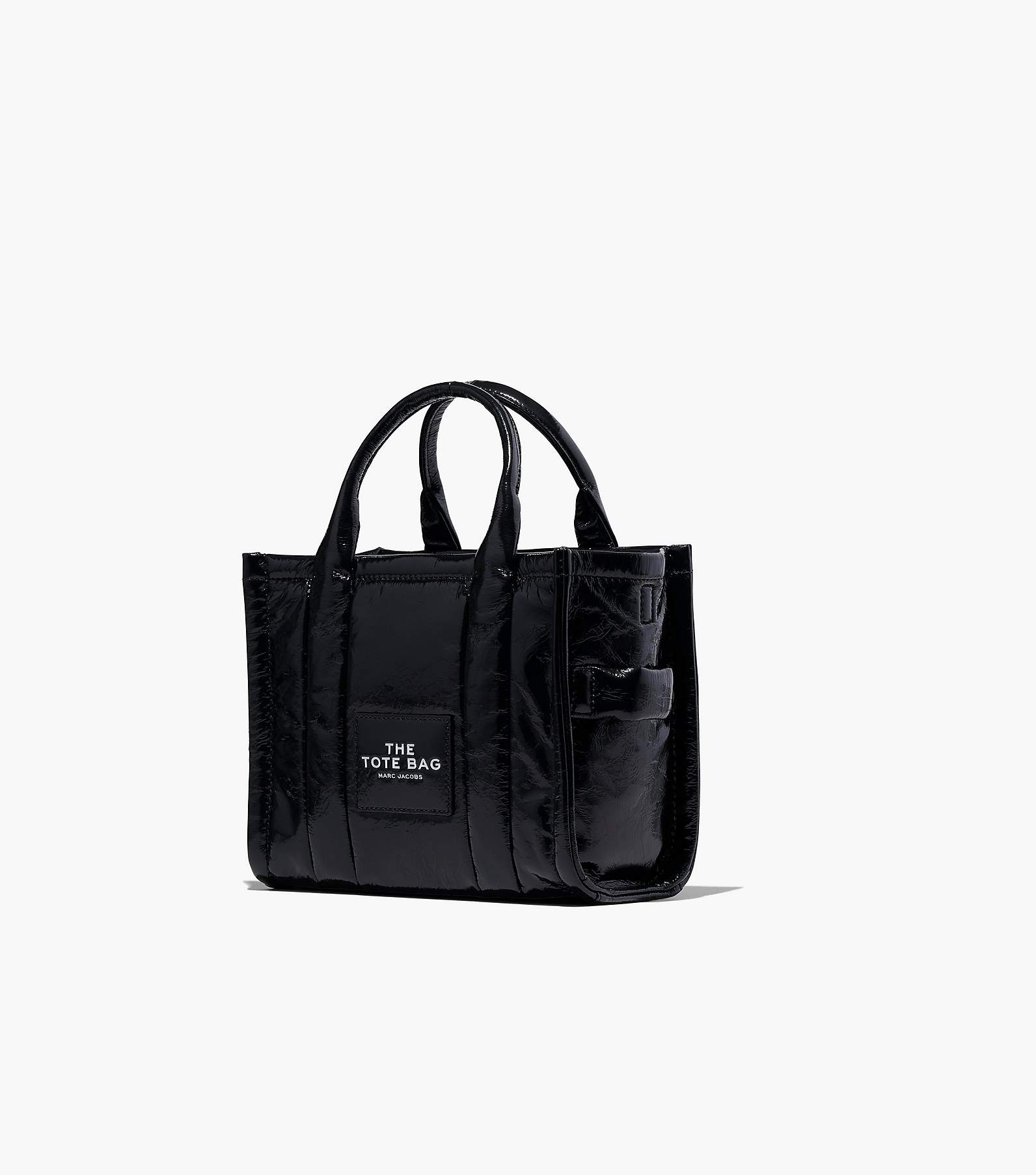 Marc Jacobs The Crinkle Leather Mini Tote Bag Black