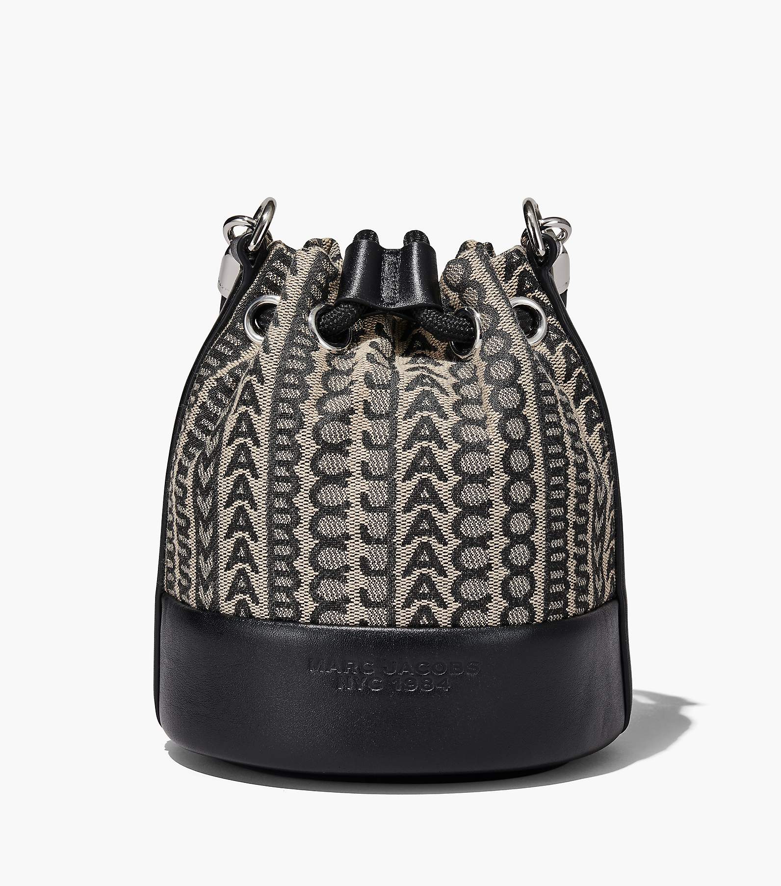 Kiki Leather-Trimmed Woven Raffia Backpack