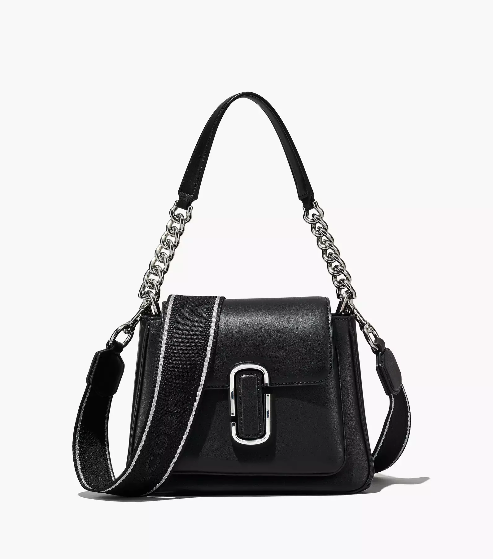 MARC JACOBS Snapshot Crossbody Bag With Chain - Grey Multi