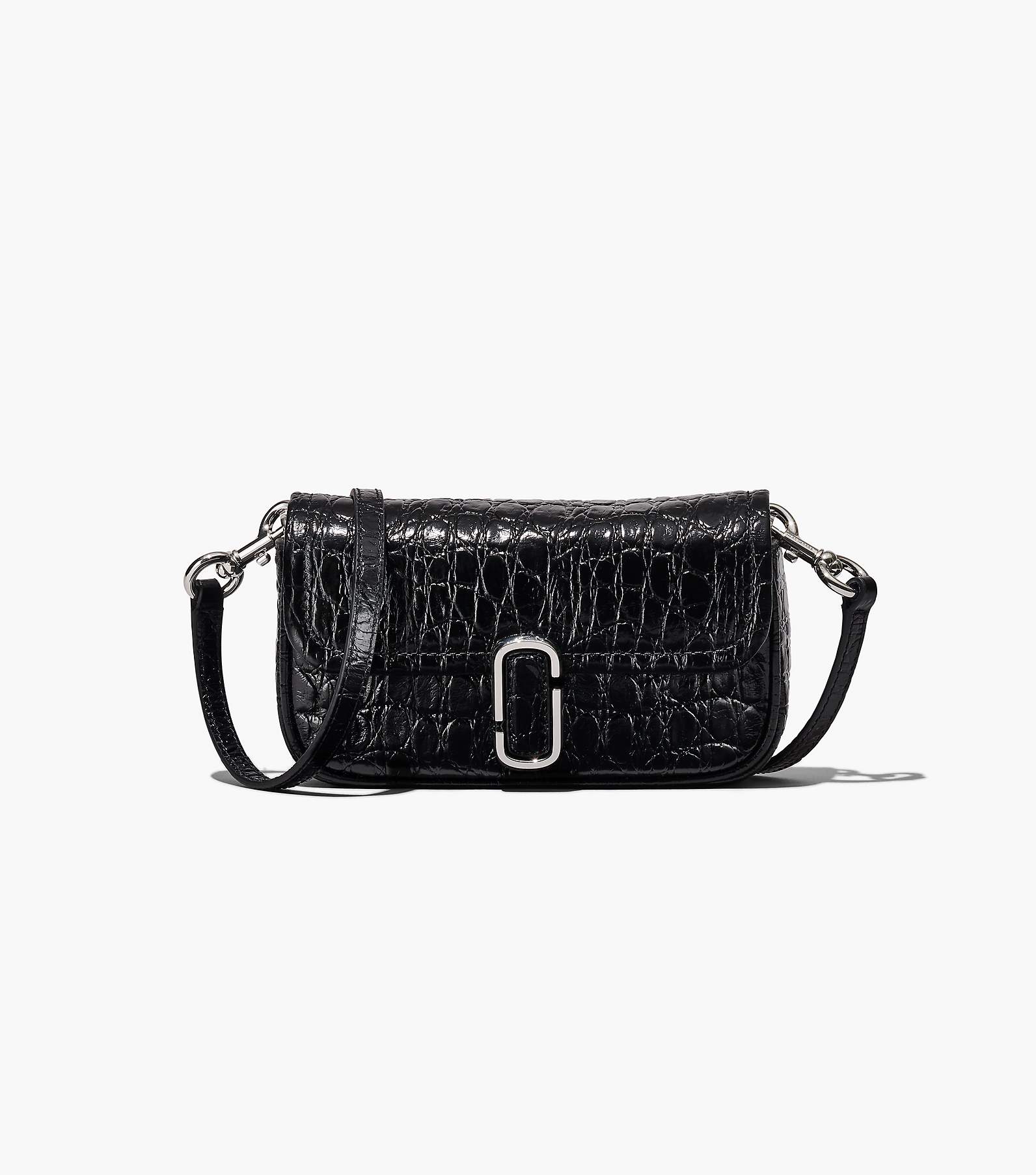 Marc Jacobs The Puffy Diamond Quilted J Marc Shoulder Bag Black in
