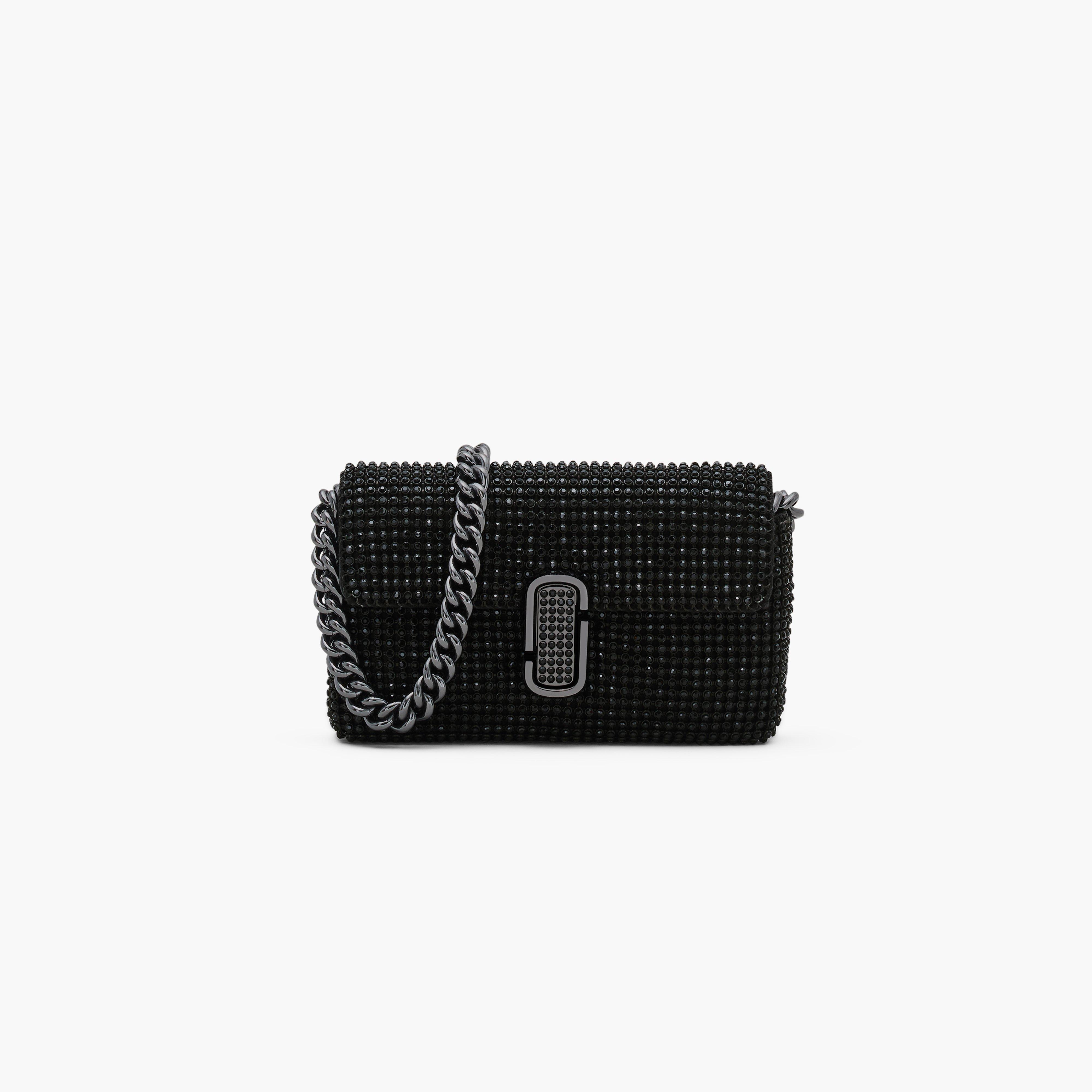 Marc by Marc jacobs The Rhinestone J Marc Mini Shoulder Bag,BLACK