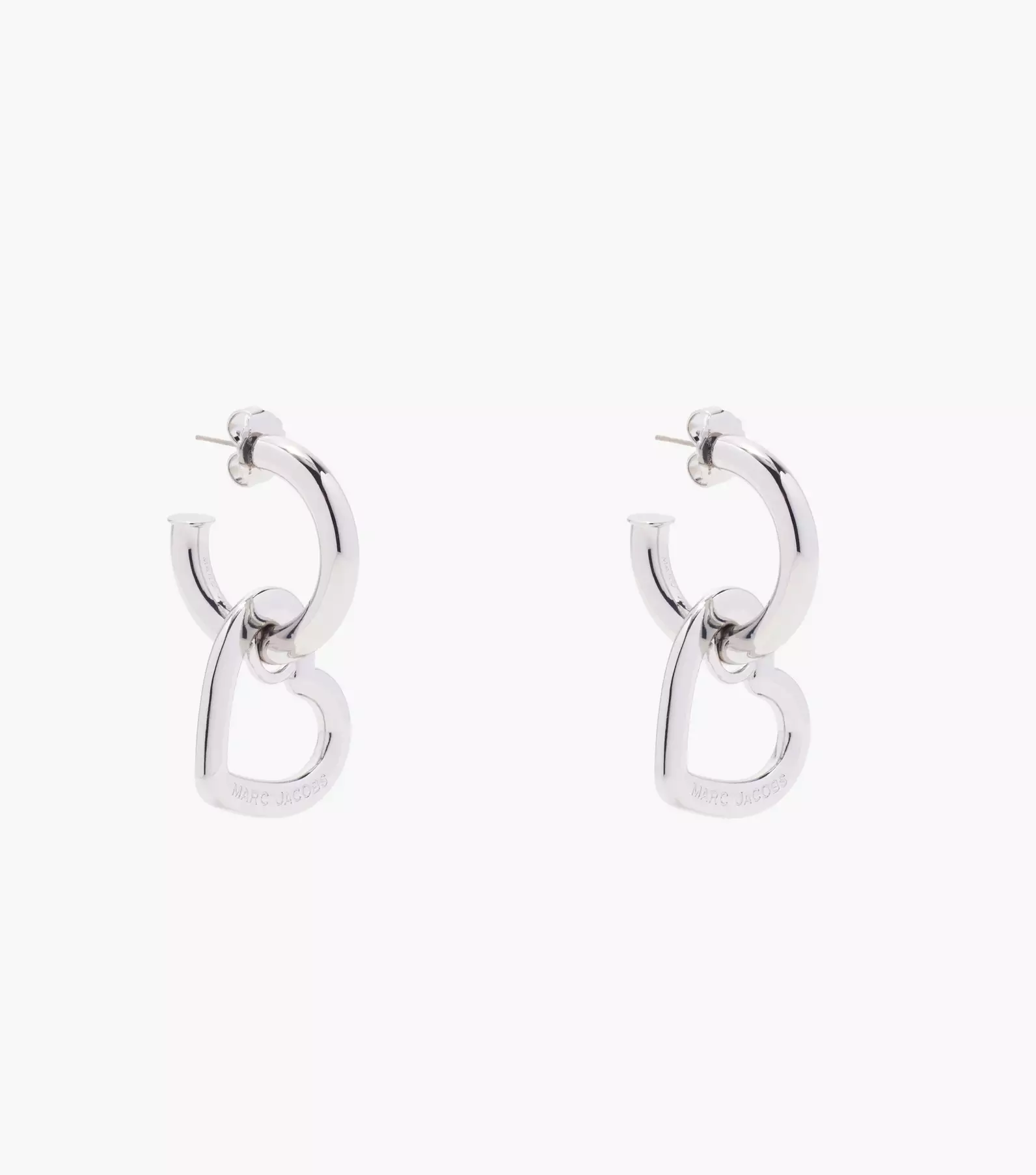 The Charmed Double Heart Hoops | Marc Jacobs | Official Site