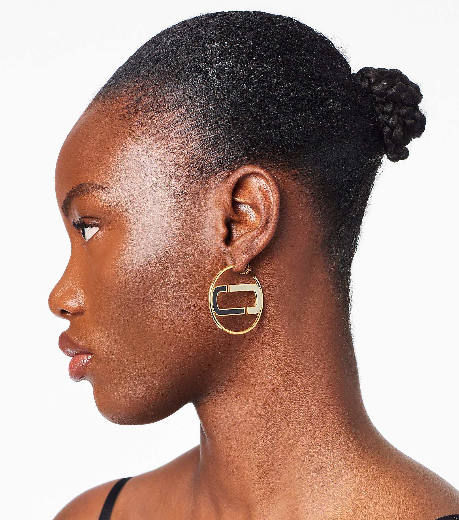 Marc Jacobs Large Enamel Hoop Earrings