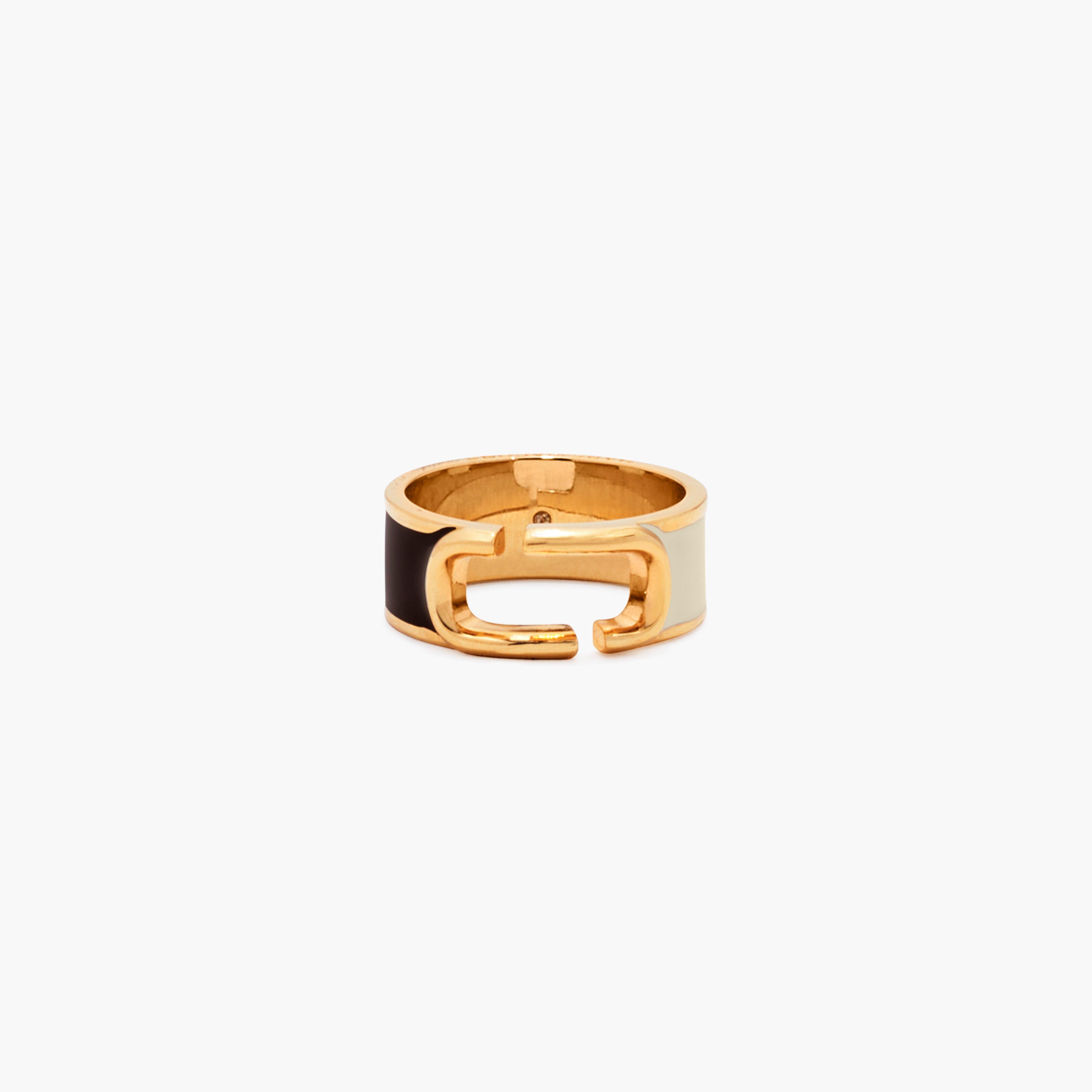 Marc by Marc jacobs The J Marc Colorblock Ring,BLACK MULTI/GOLD