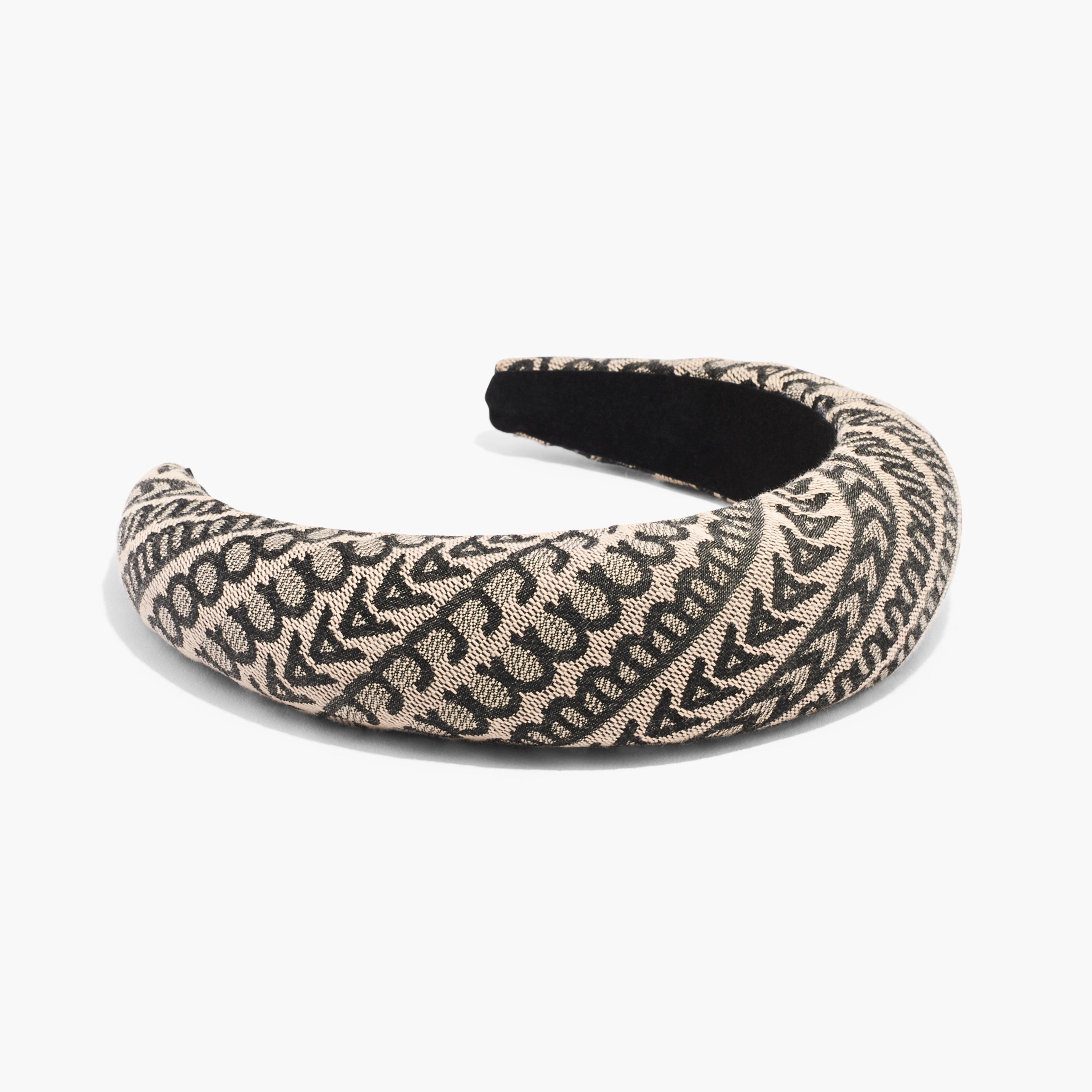 The Monogram Headband - NATURAL JACQUARD