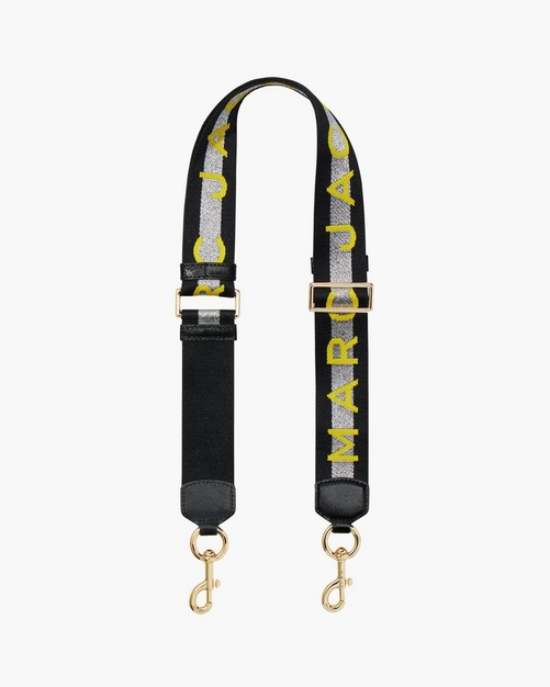 即発MARC JACOBS★ THE LOGO WEBBING STRAP M0014087 Amazon.com: Marc Jacobs The Logo Webbing Strap Black/White