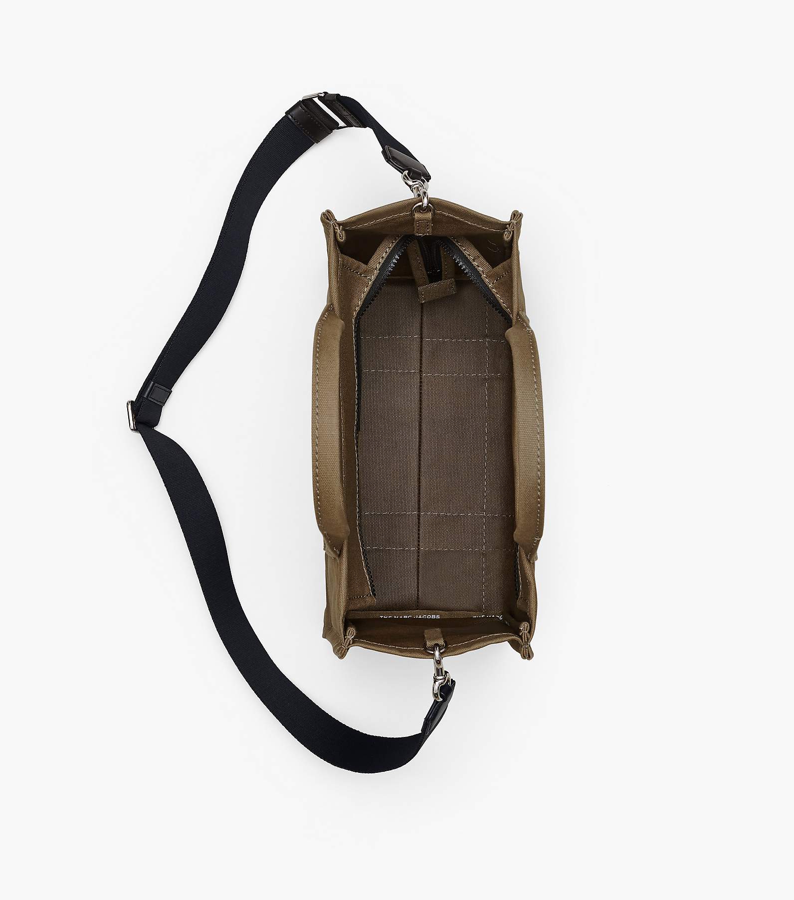 MJ Small Tote Bag Vegan Leather Handbag Organizer in Dark Beige Color