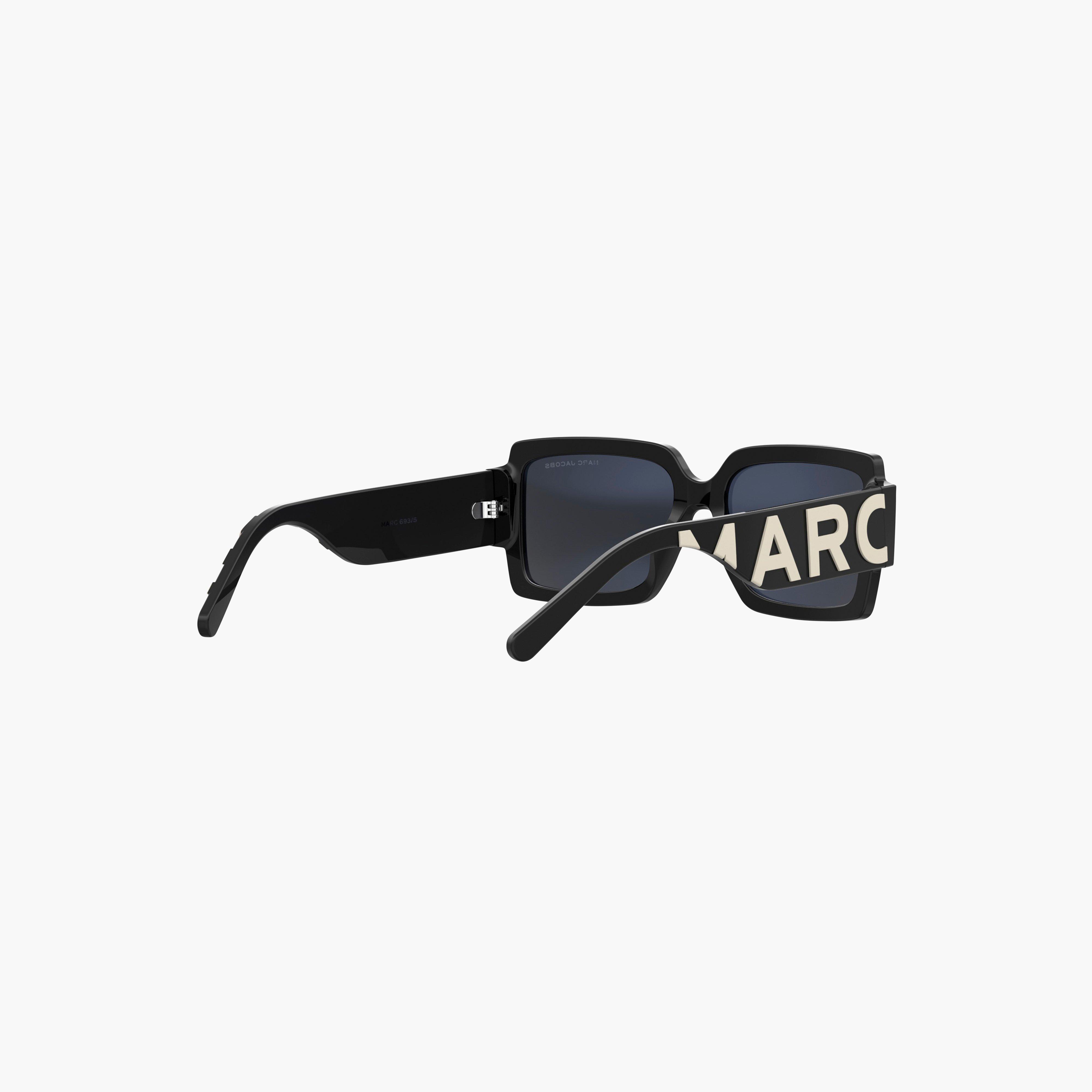 Logo rectangular sunglasses