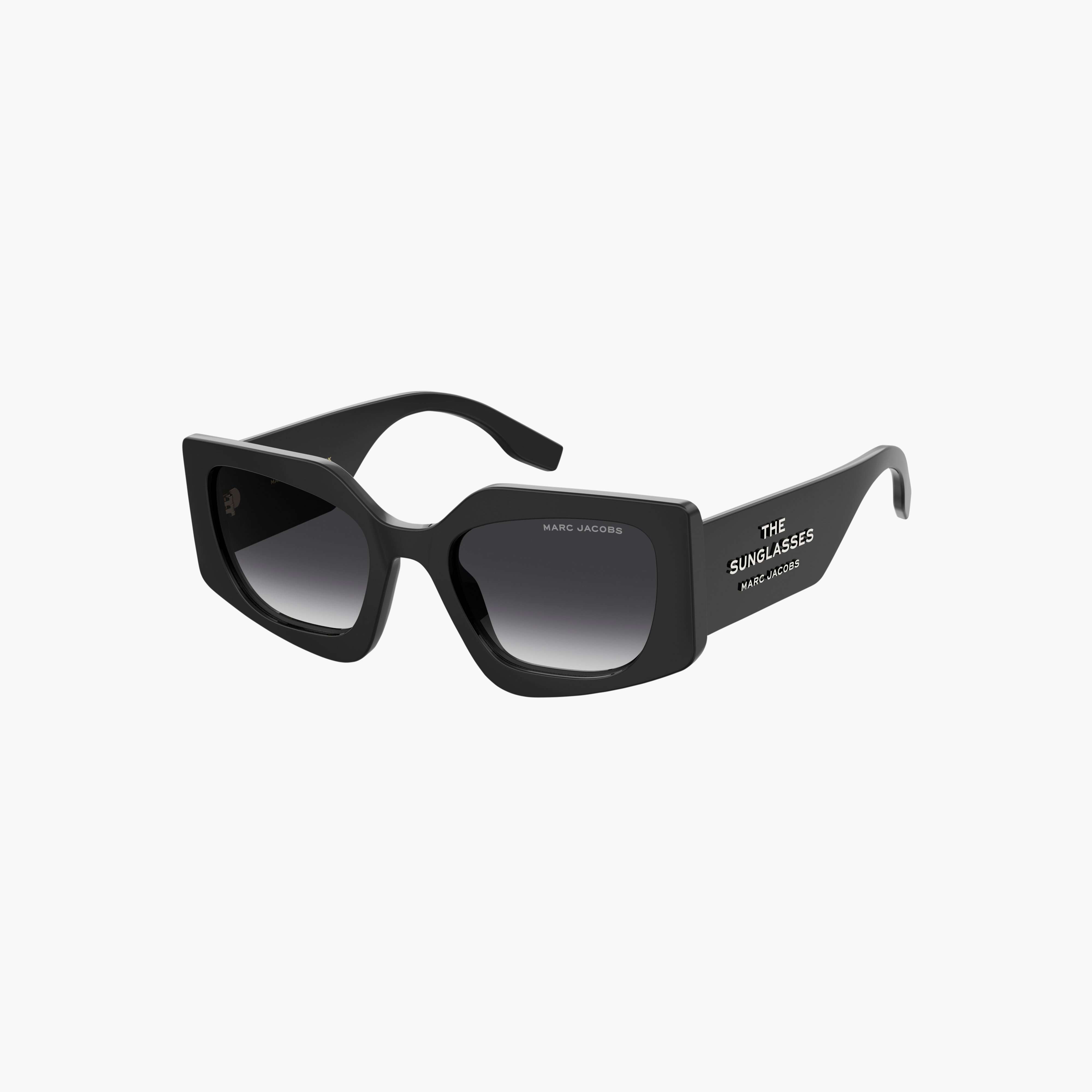 The Square Cat Eye Sunglasses in Black