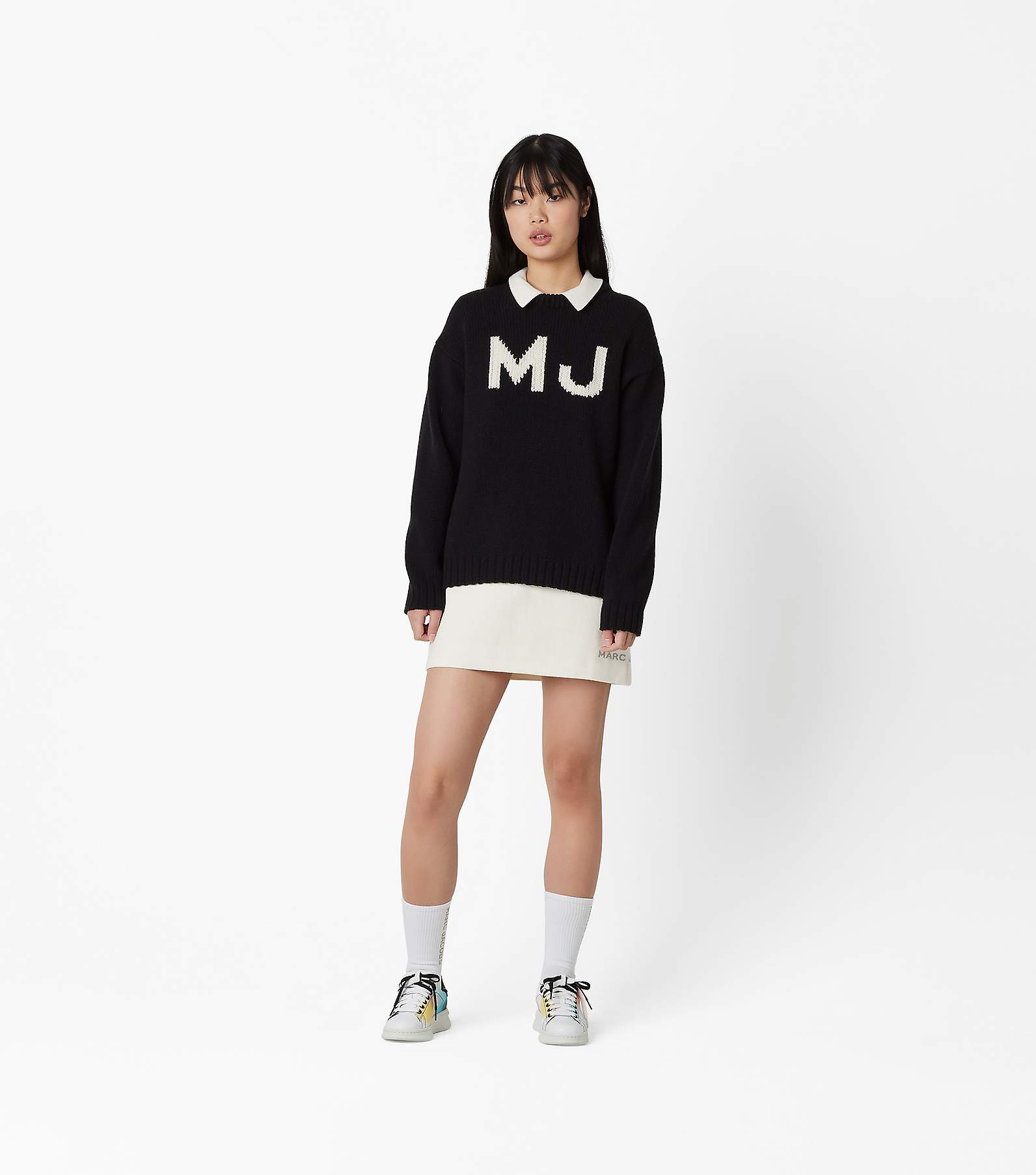 Denim Monogram Jacquard Knit Pullover - Women - Ready-to-Wear