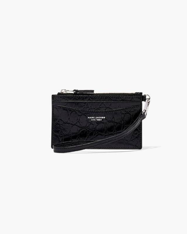 The Slim 84 Croc-Embossed Zip Around Wallet | Marc Jacobs